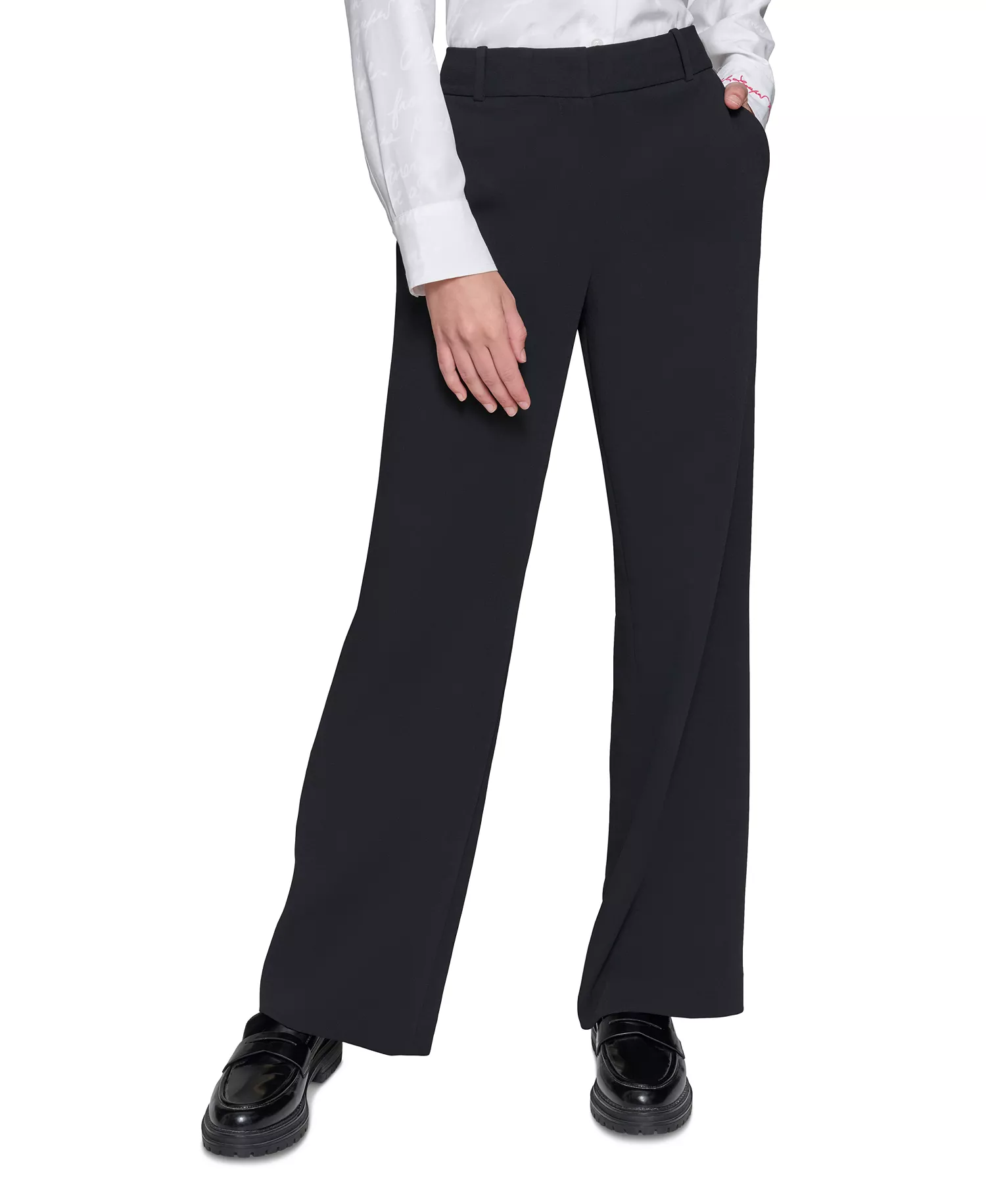 Women's Bootcut High-Rise Pants - Black - 10