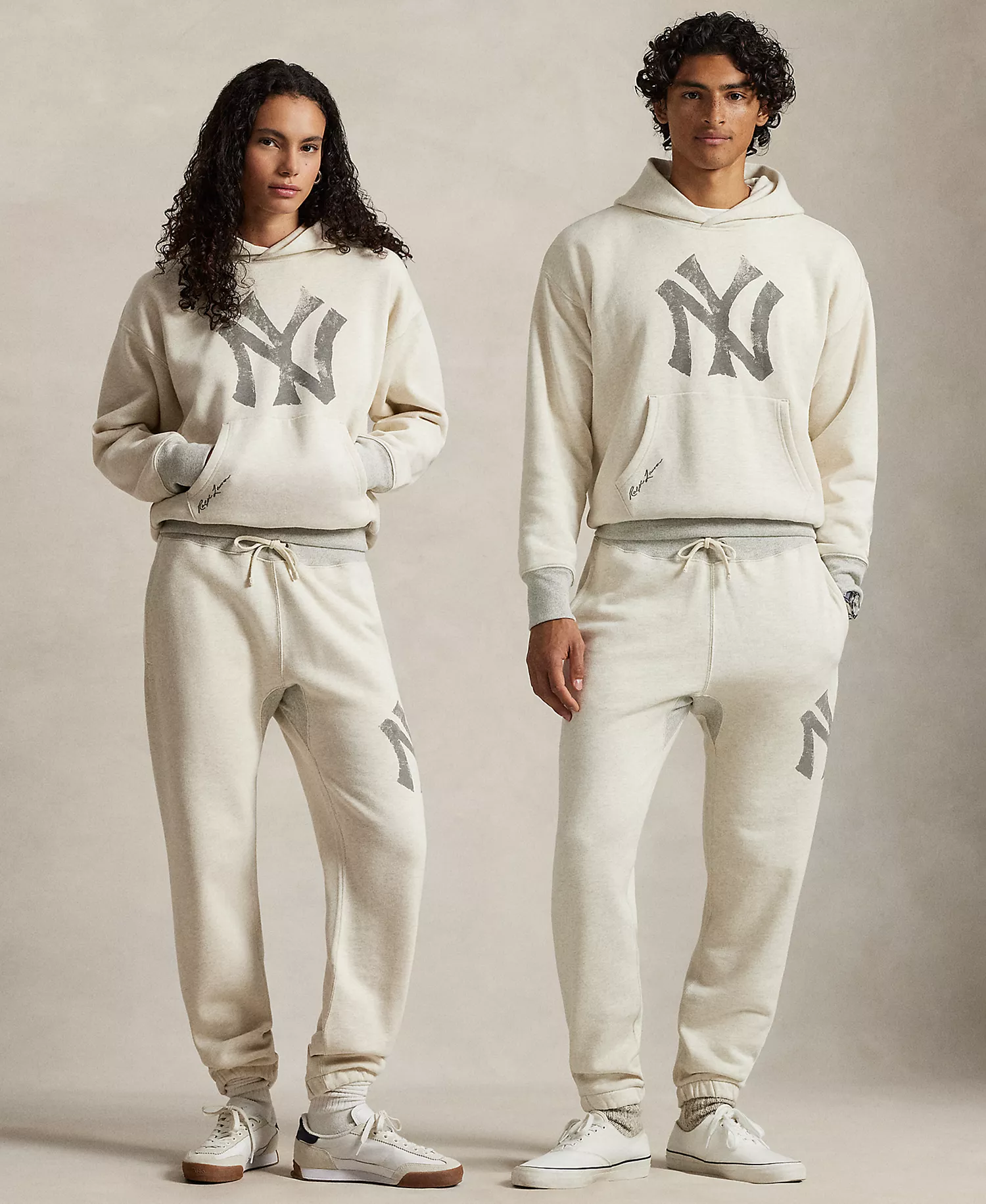 Unisex New York Yankees Sweatpants - Chalk Heather - L