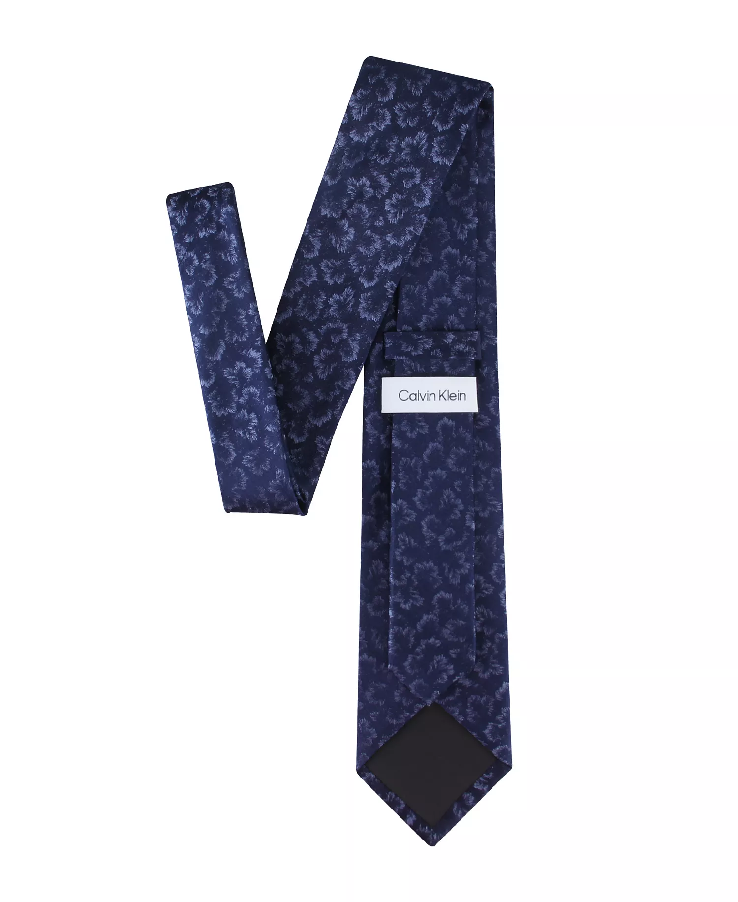 Men's Silk London Floral Tie - Navy - ONE SIZE