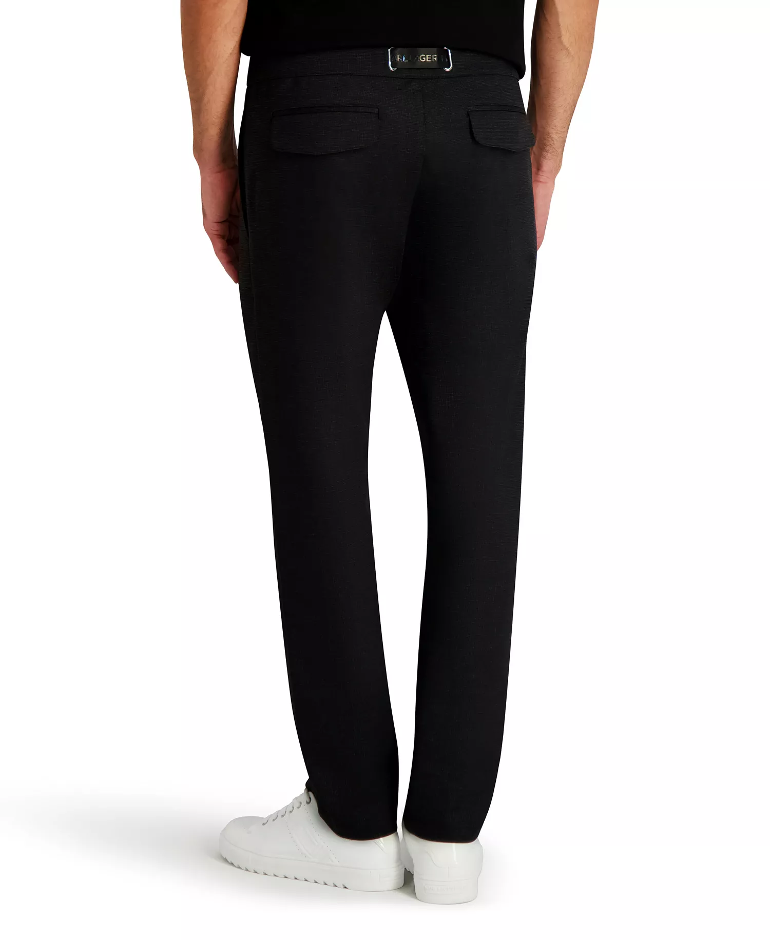 Men's Straight Leg Belted Pants - Black - 2XL