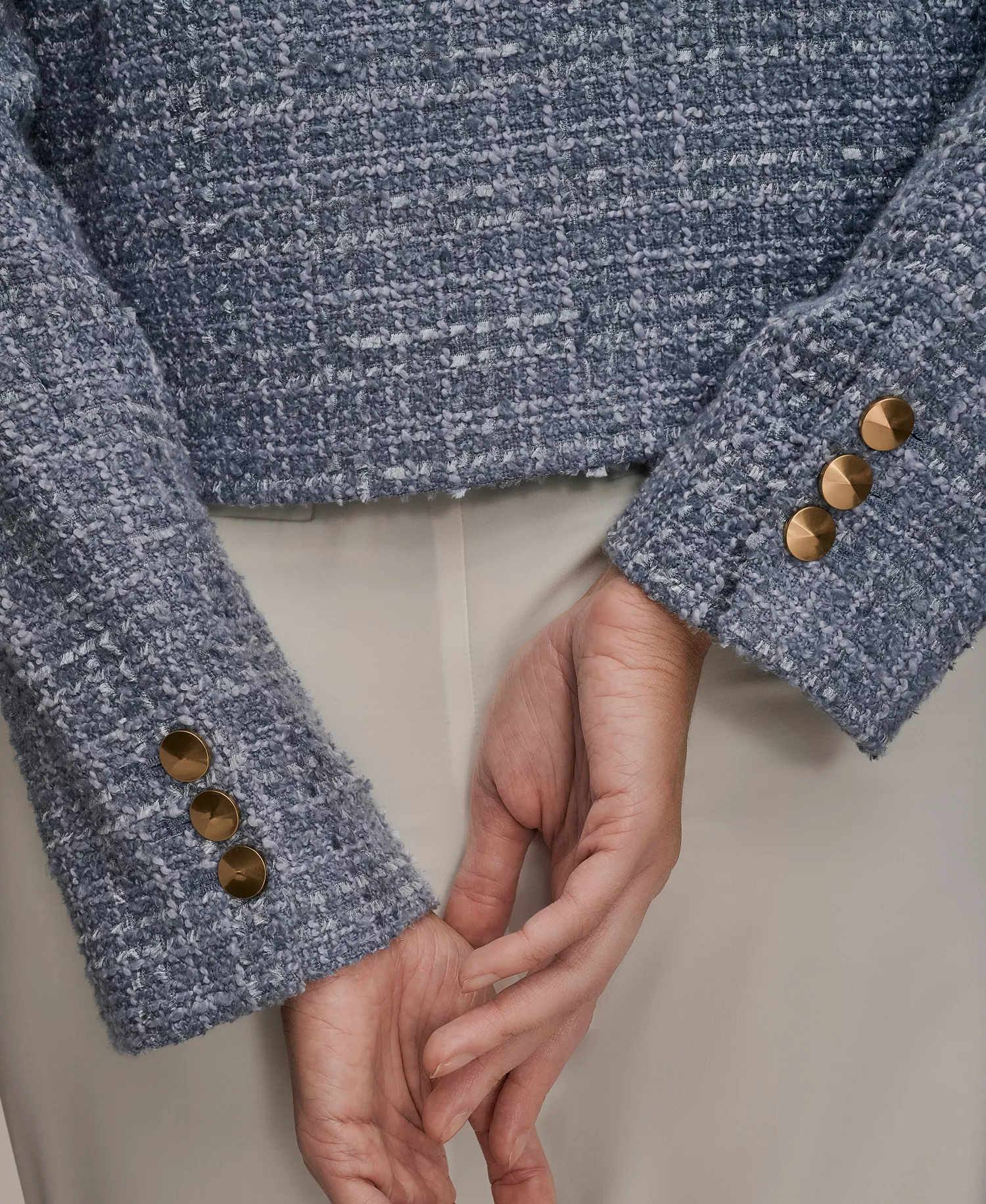 Women's Shawl Collar Fringe Detail Wrap Jacket - Tempest - 10