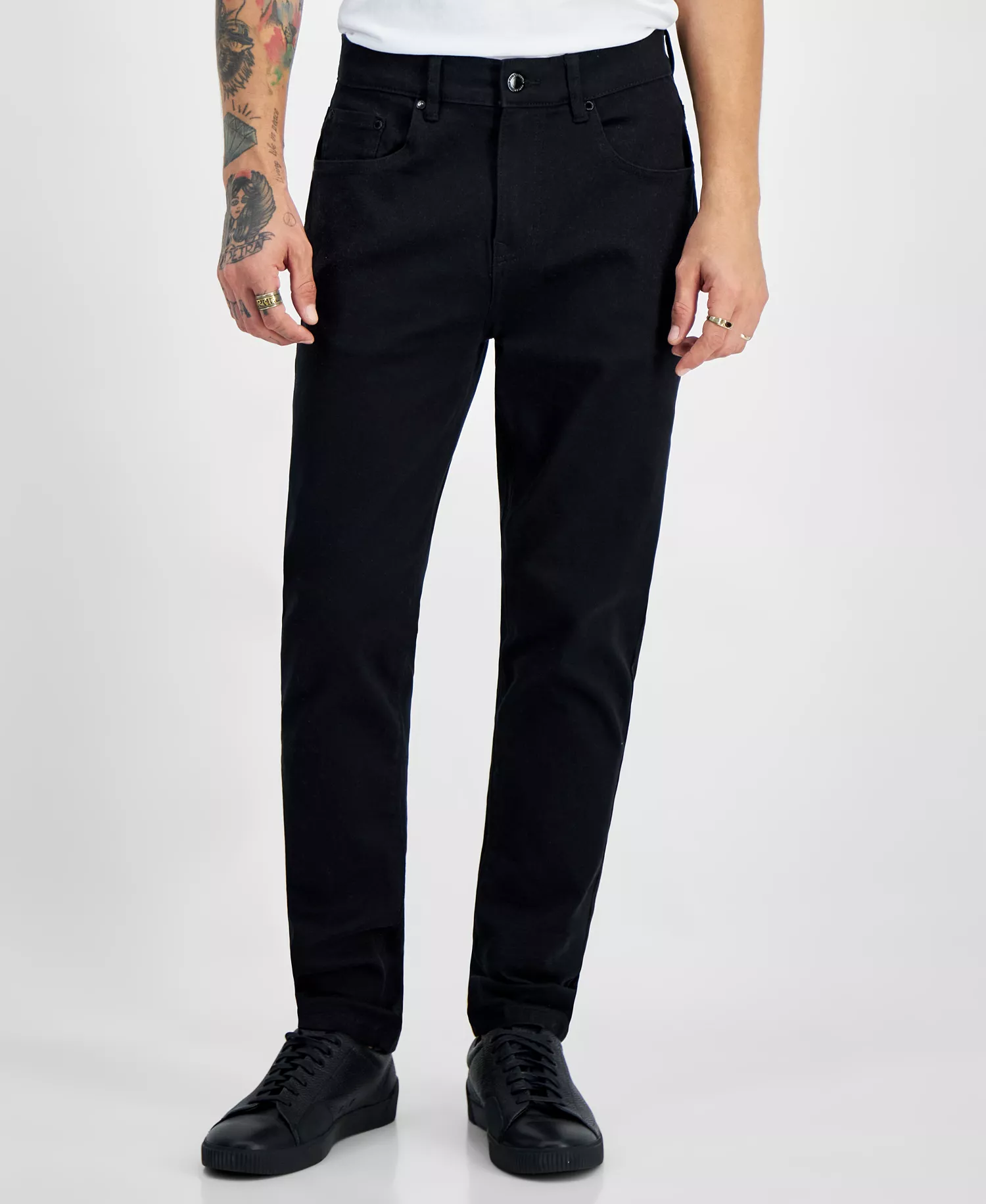 Men's Slim Fit Denim Jeans, Created for Macy's - Black - 34