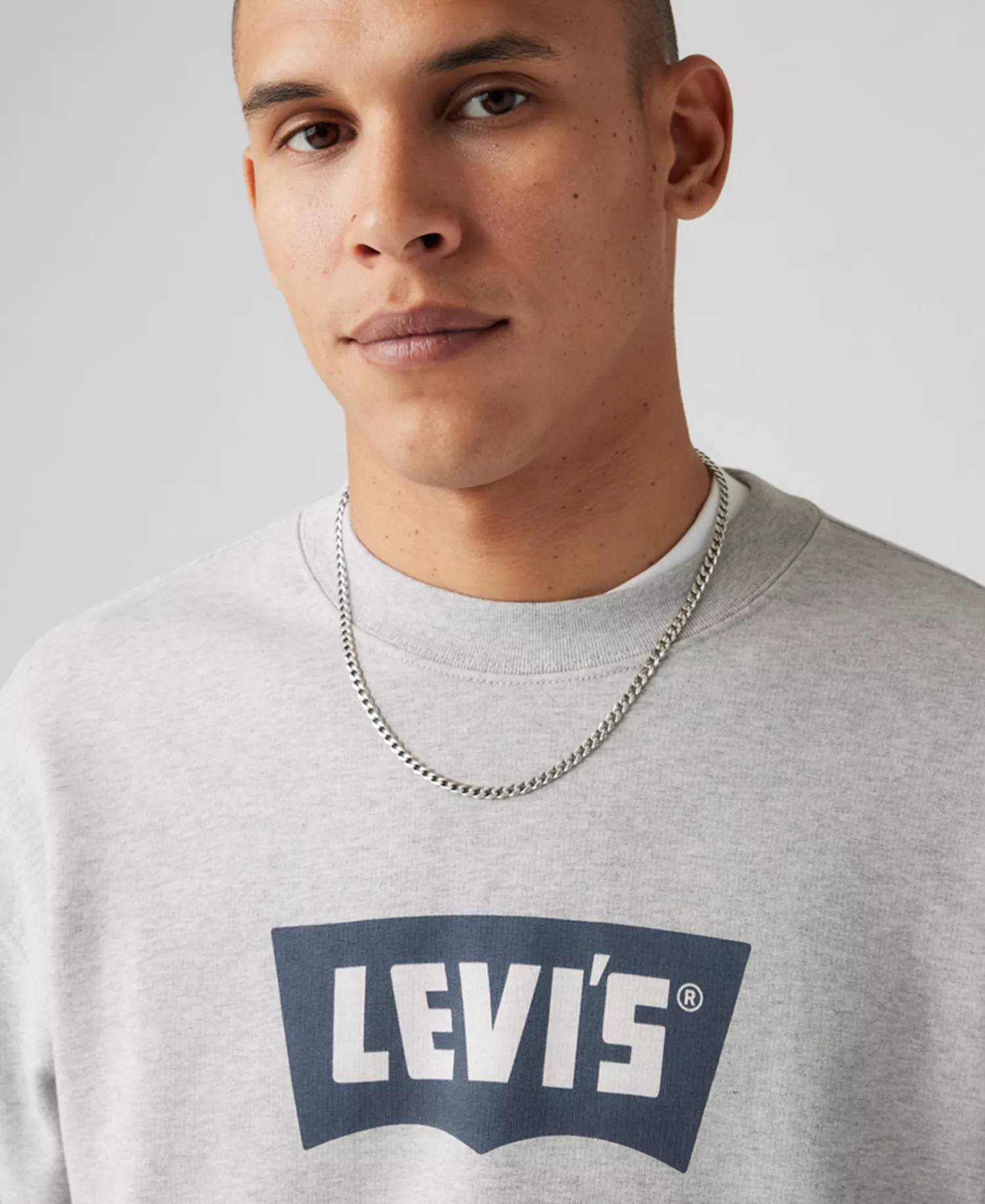 Men's Relaxed Fit Vintage-Style Graphic Sweatshirt - Gray - 2XL