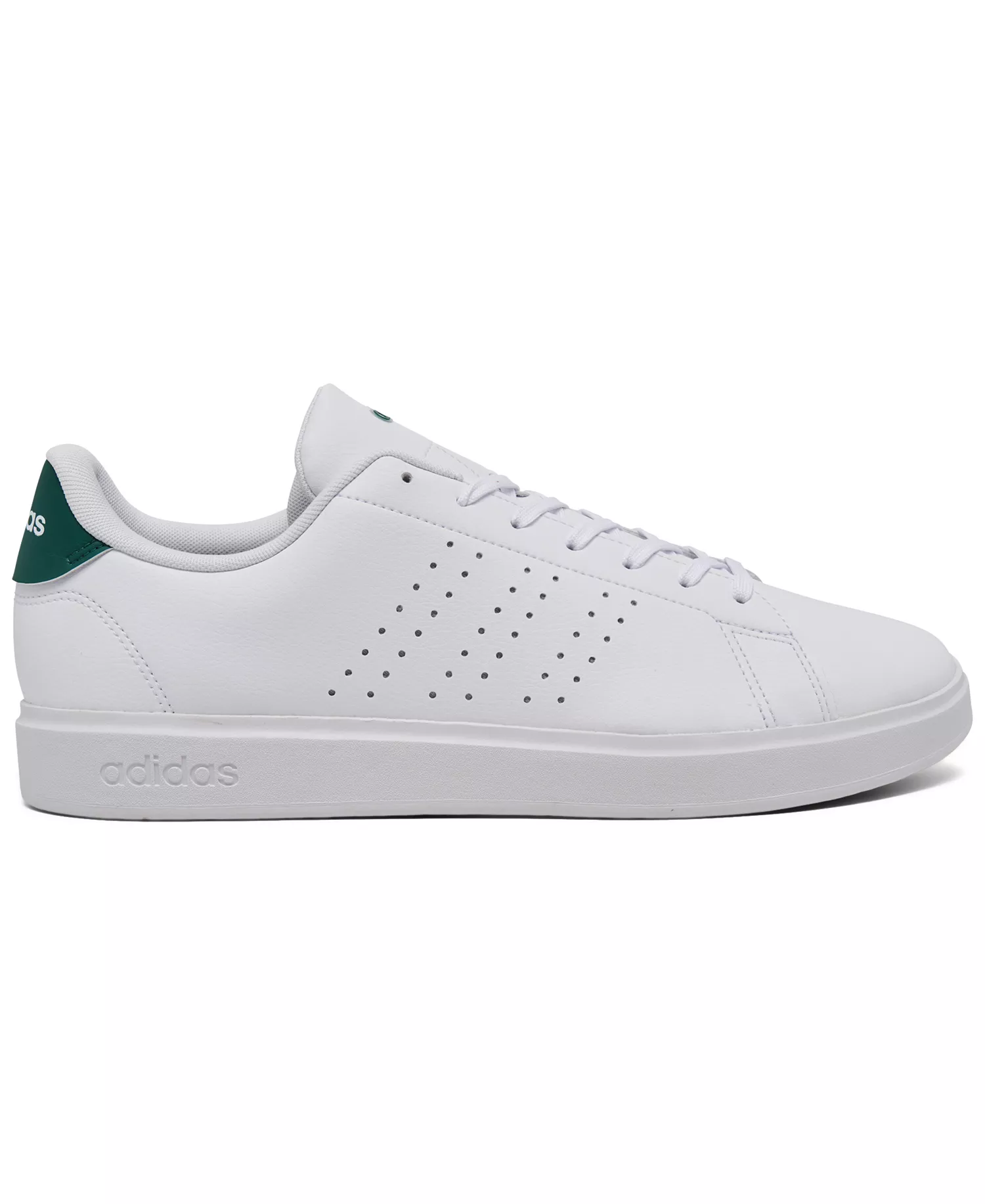 Men's Advantage 2.0 Casual Tennis Sneakers from Finish Line - White/Green - 13