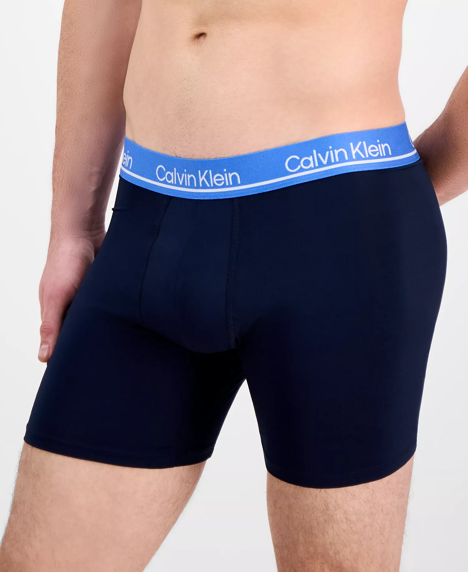 Men's Microfiber Plus Moisture-Wicking Boxer Briefs, Pack of 3  - Black Assorted - L