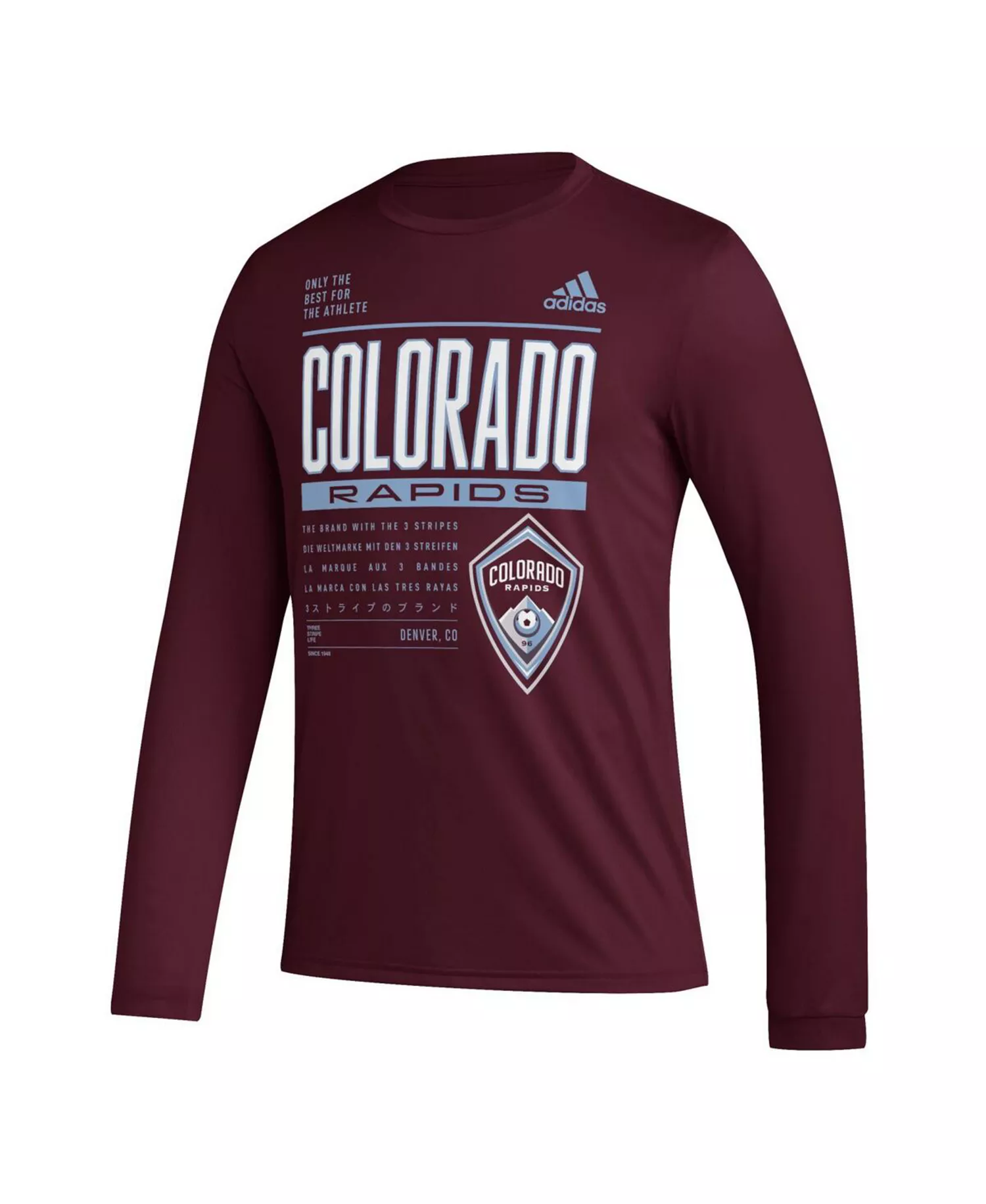 Men's Burgundy Colorado Rapids Club DNA Long Sleeve T-shirt - Burgundy - M
