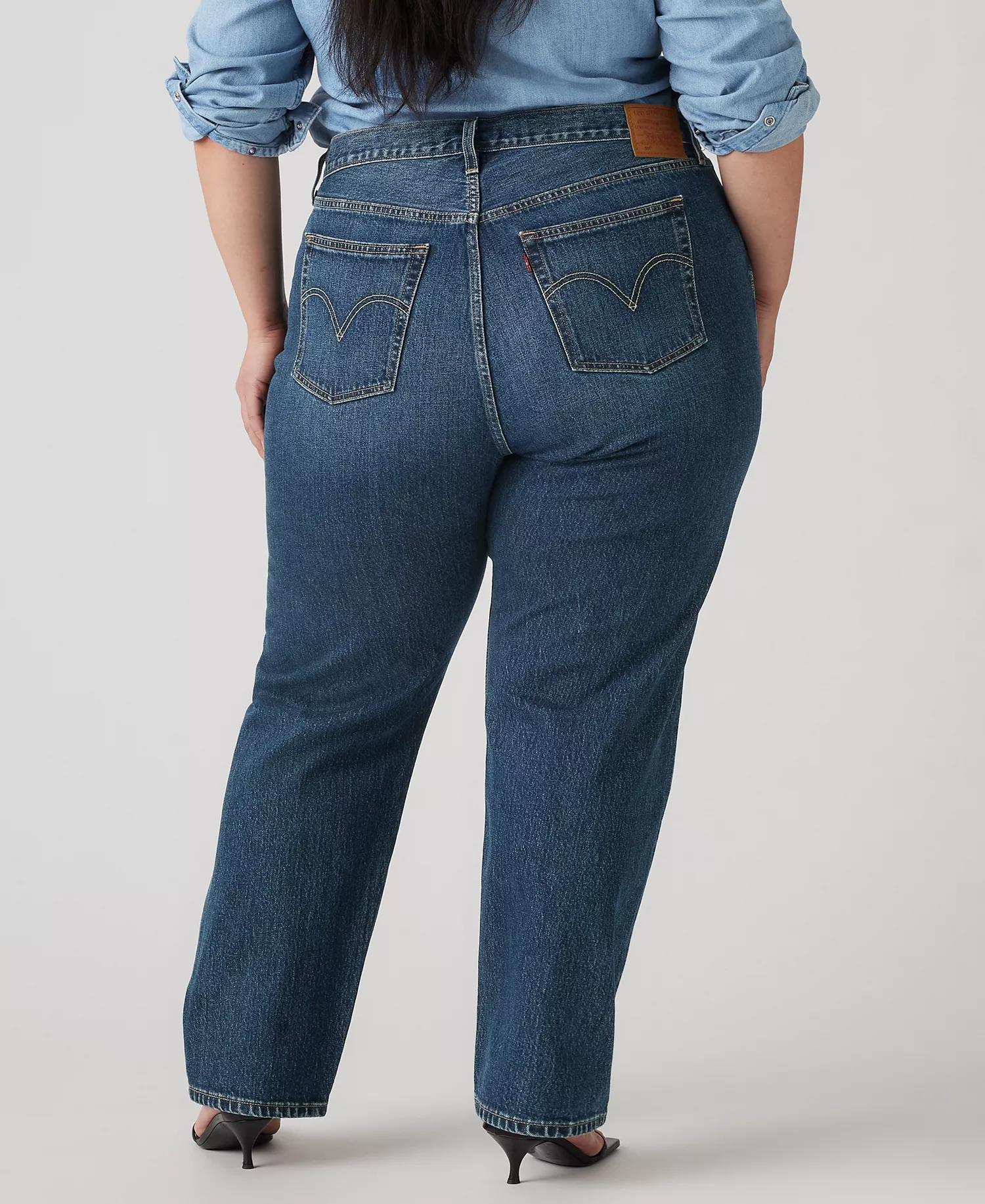 Women's 501 Original-Fit Straight-Leg Jeans - Believe Not Plus - 16W