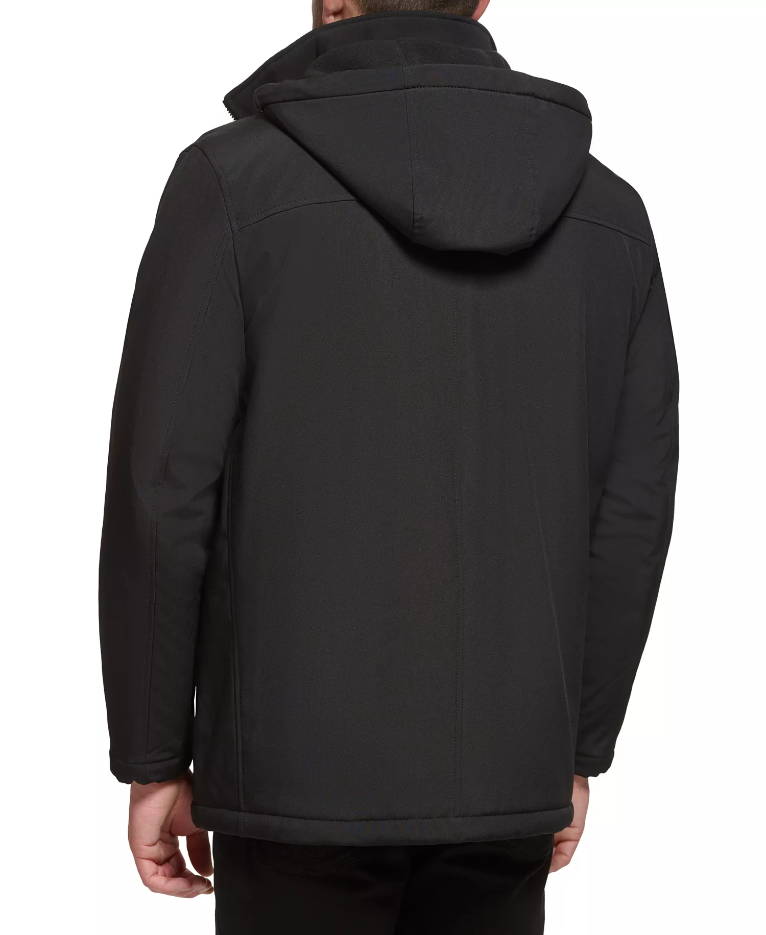 Men’s Infinite Stretch Jacket With Polar Fleece Lined Bib - Black - 2XL