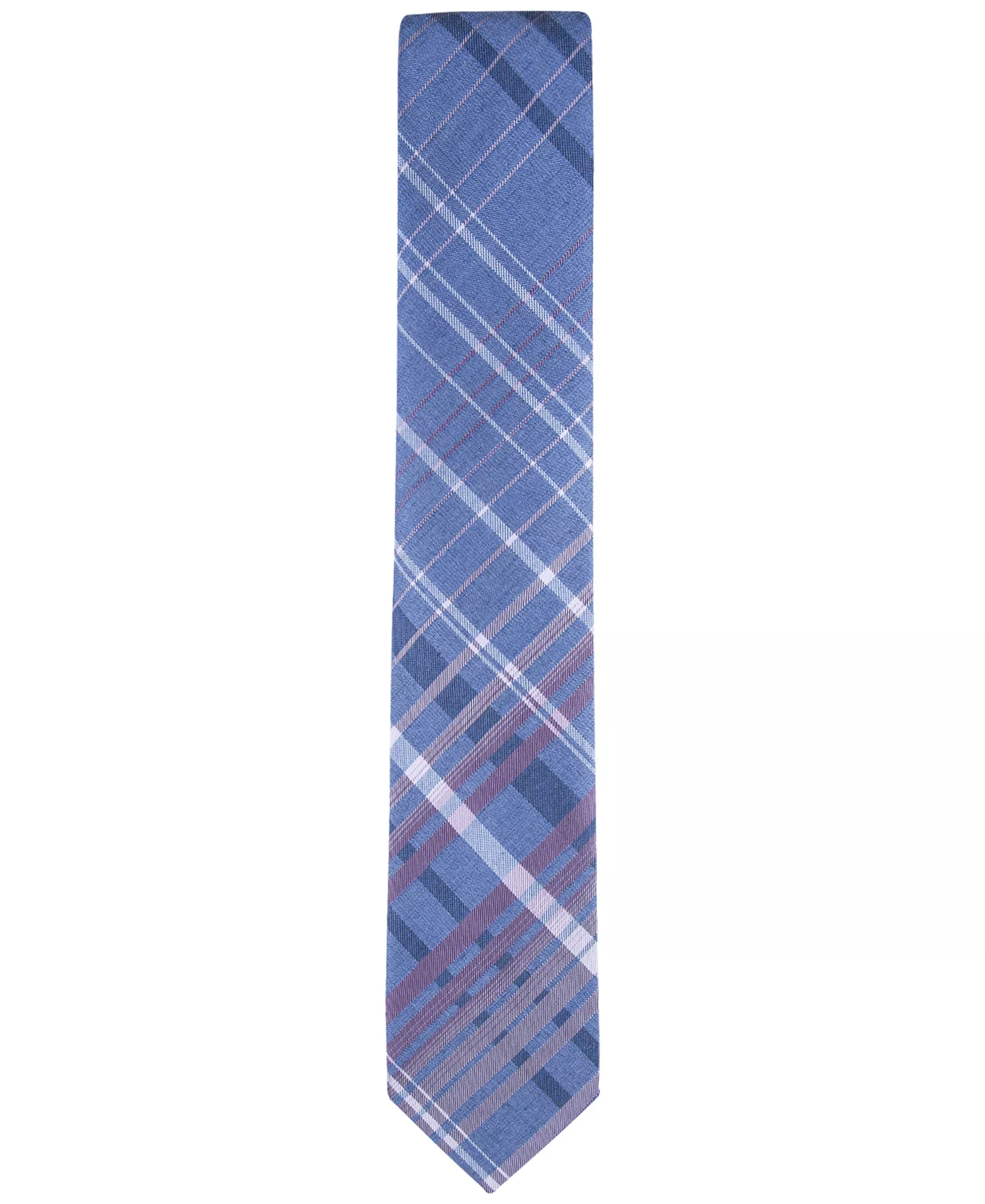 Men's Large Ombre Grid Tie - Blue - ONE SIZE