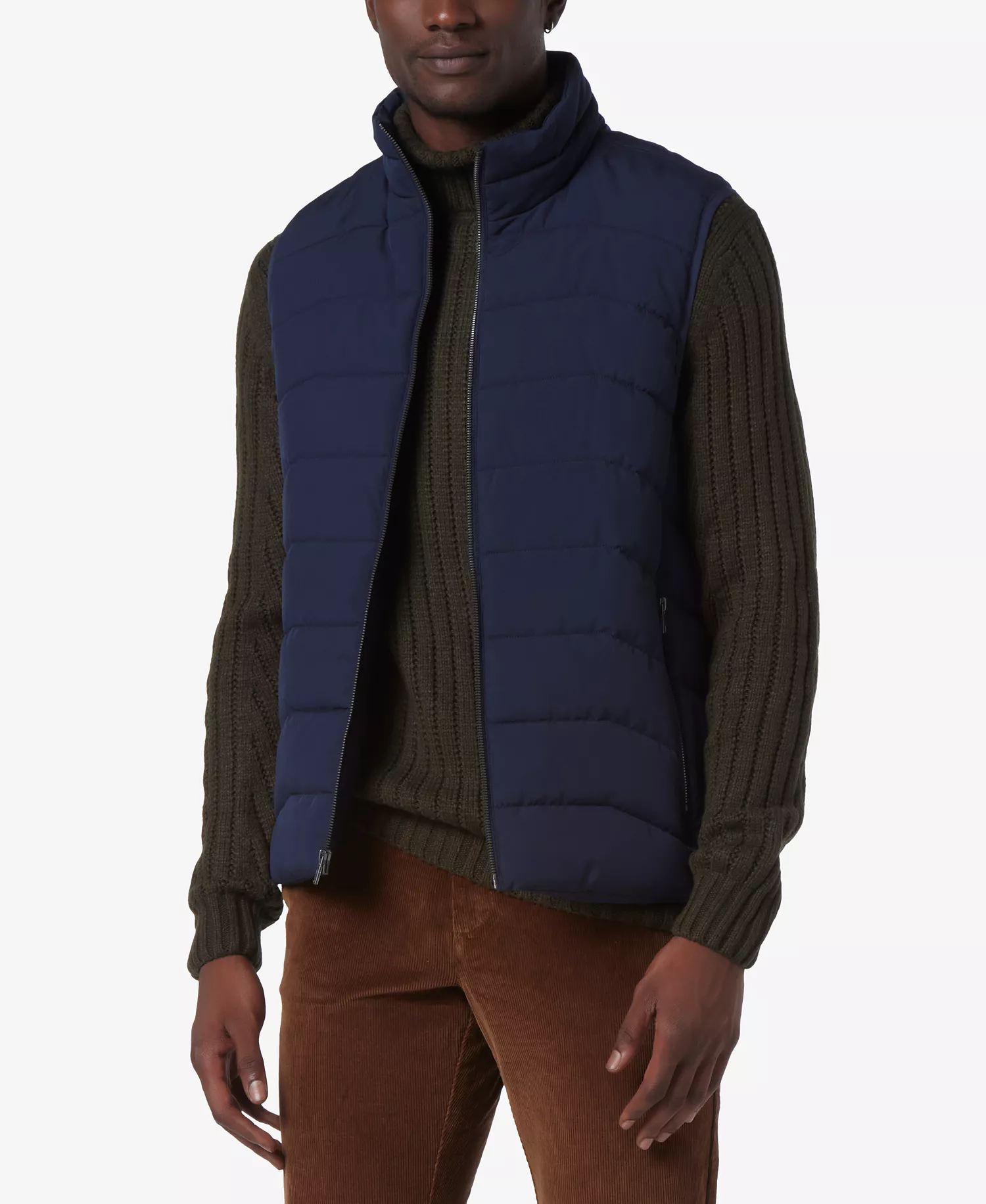 Men's Garrick Stretch Packable Quilted Vest - Ink - S