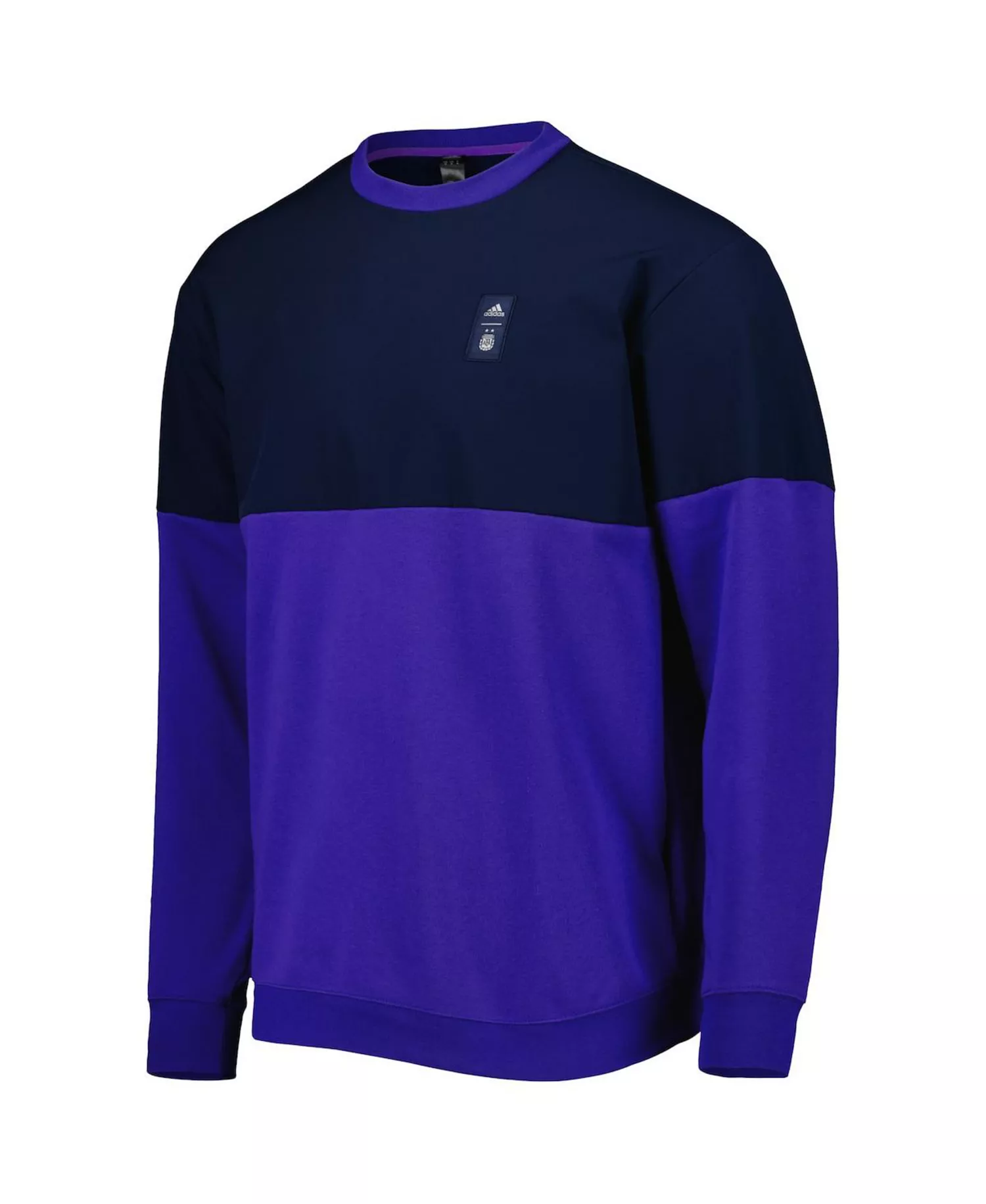 Men's Navy and Purple Argentina National Team Graphic Pullover Sweatshirt - Navy, Purple - L