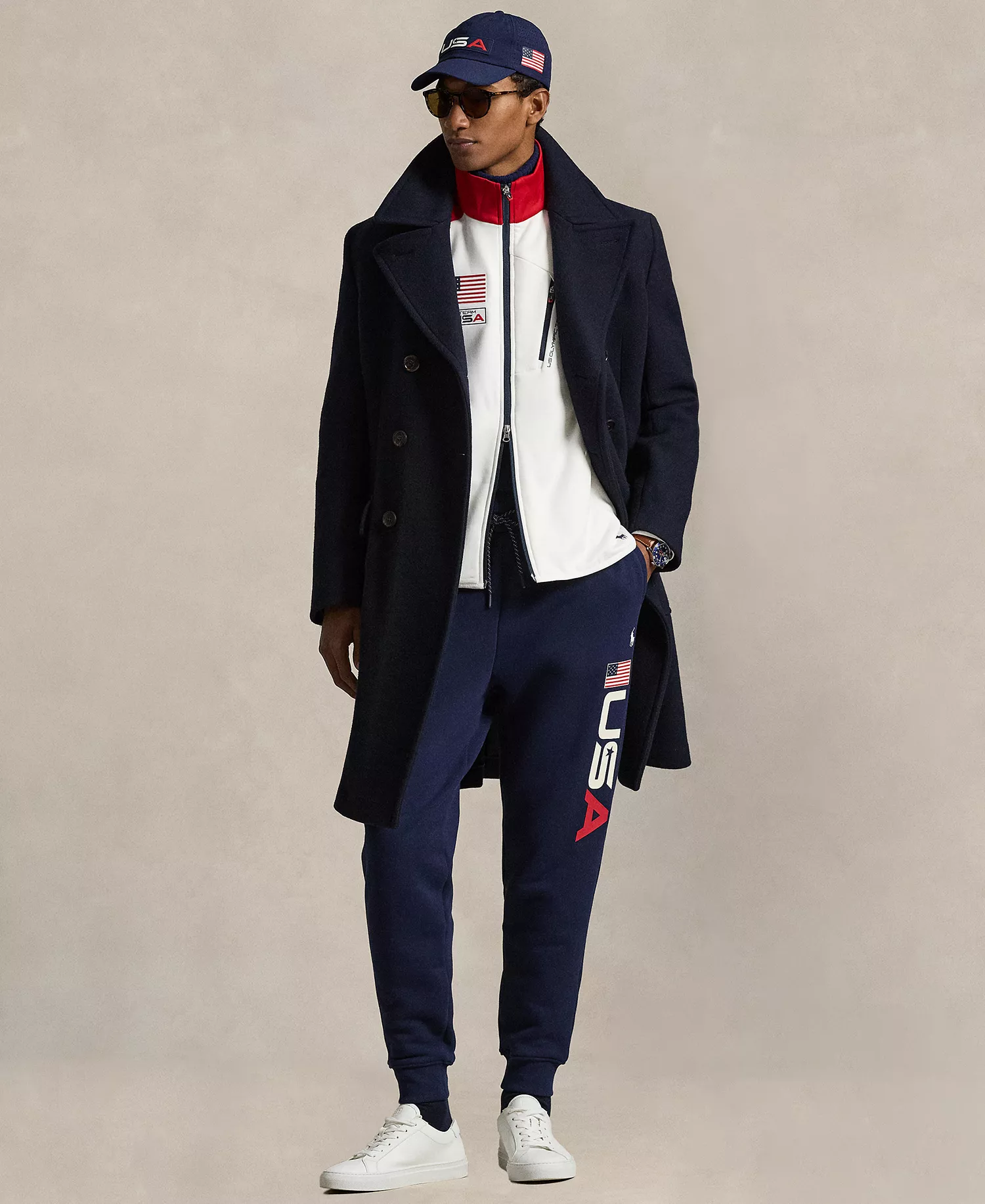 Men's Team USA Fleece Classic-Fit Sweatpants - Refined Navy - 2XL