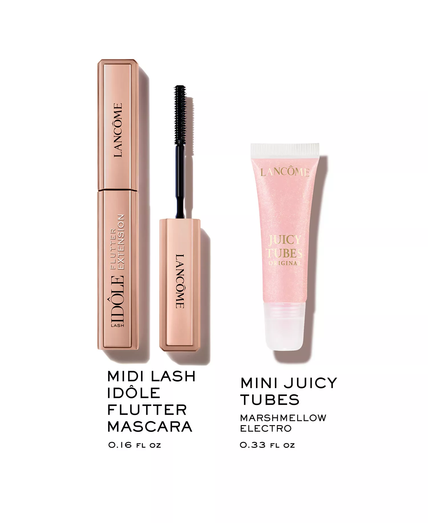 Juicy Tubes Lip Gloss and Lash Idôle Flutter Extension Mascara Duo - No Color - No Size