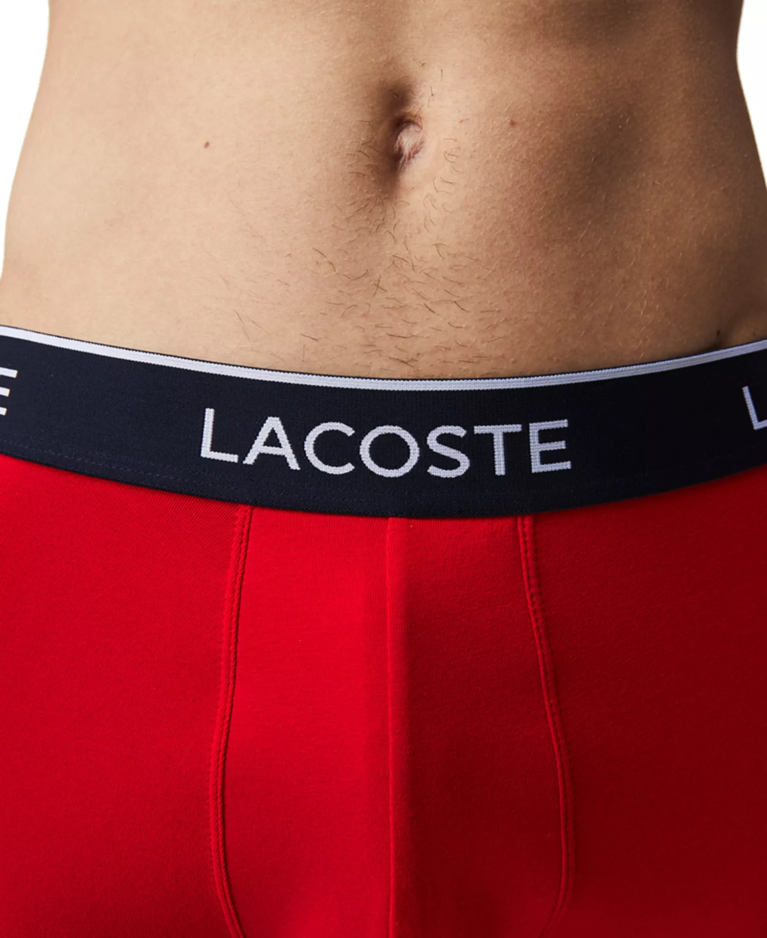 Men's 3-Pack Regular Fit Logo Waistband Boxer Briefs - NAVY BLUE - L