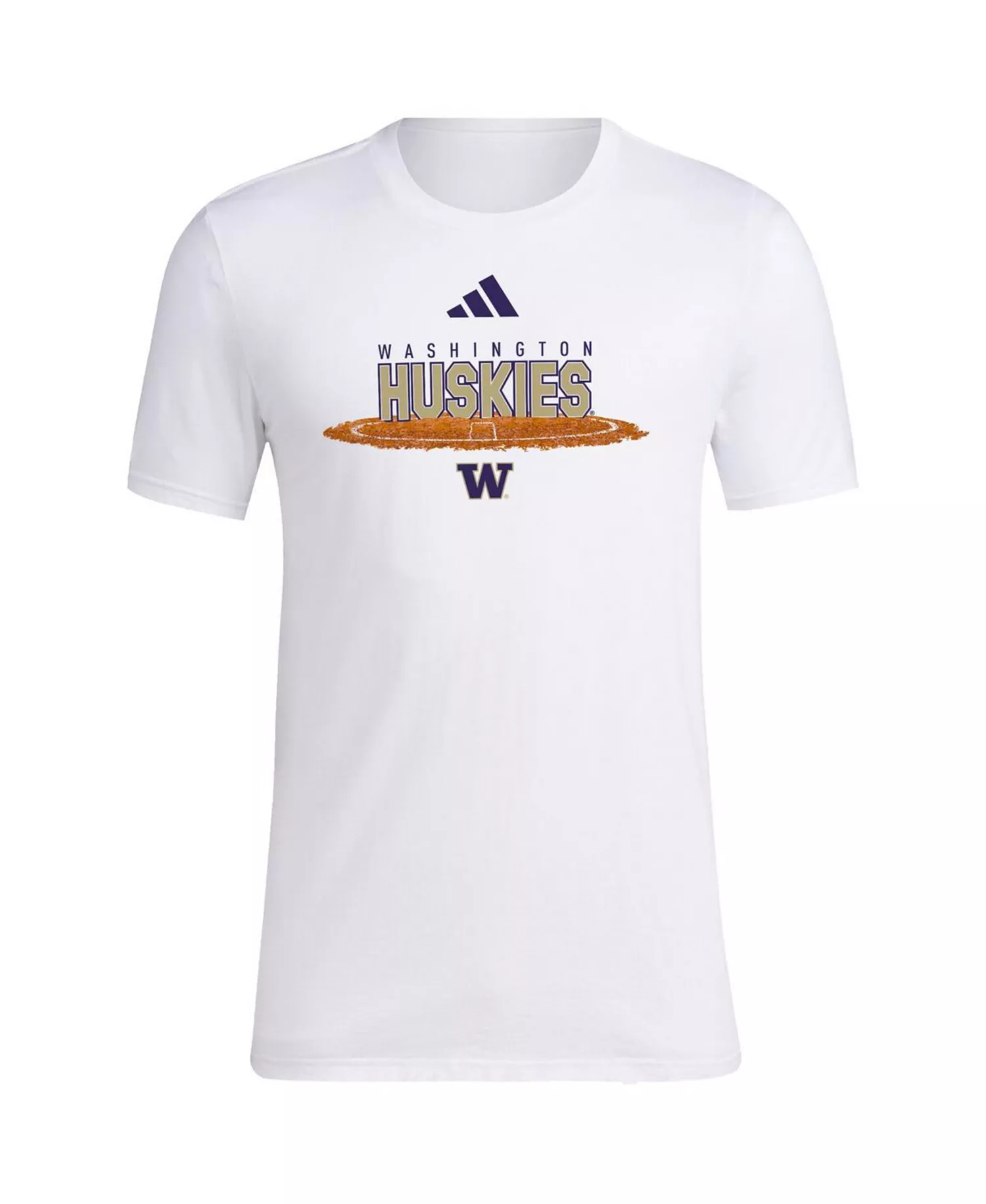 Men's White Washington Huskies Softball Pitcher's Circle T-Shirt - White - 2XL
