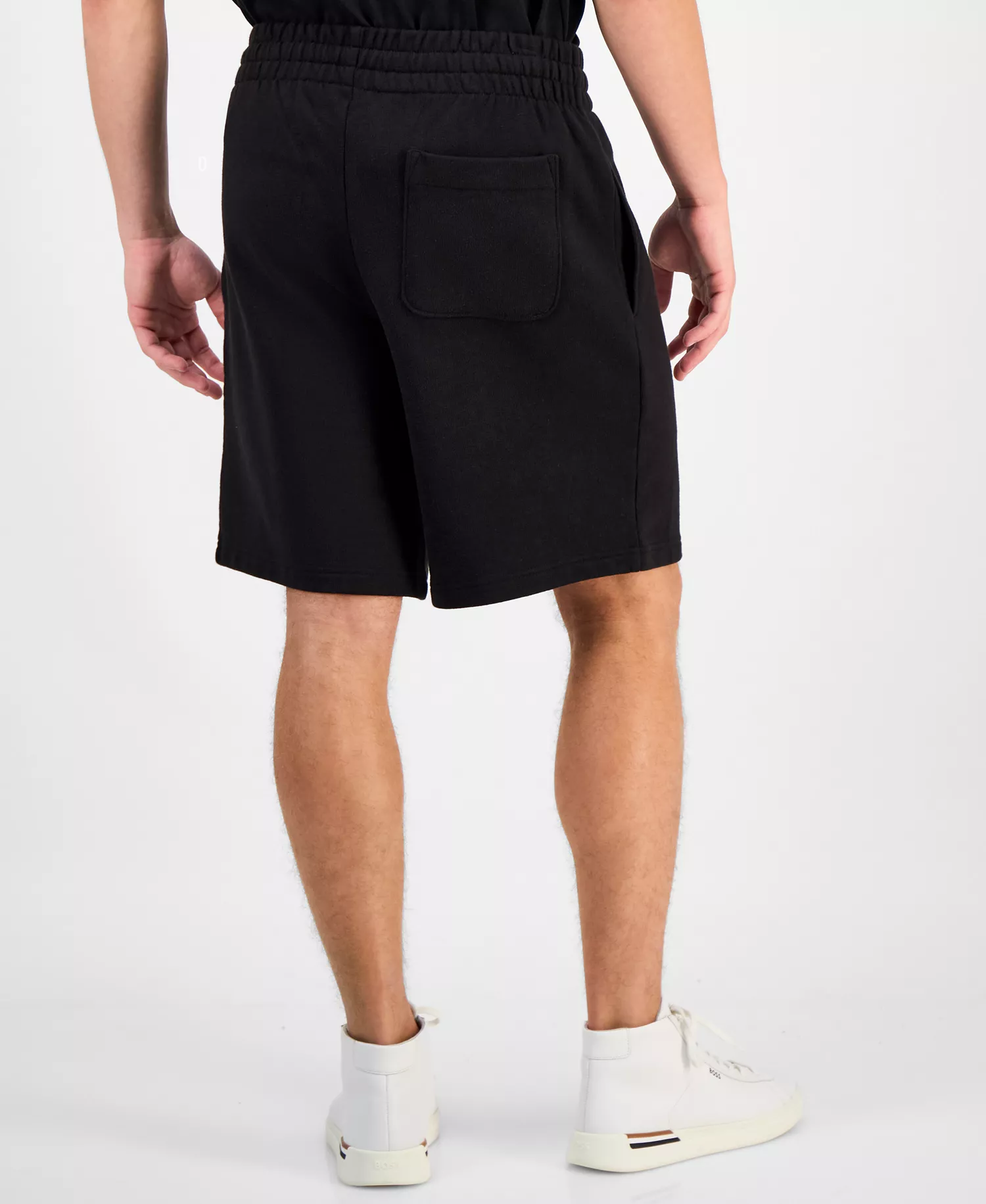 Hugo Boss Men's Dubox Relaxed Fit Graphic 9" Shorts - Black - 2XL