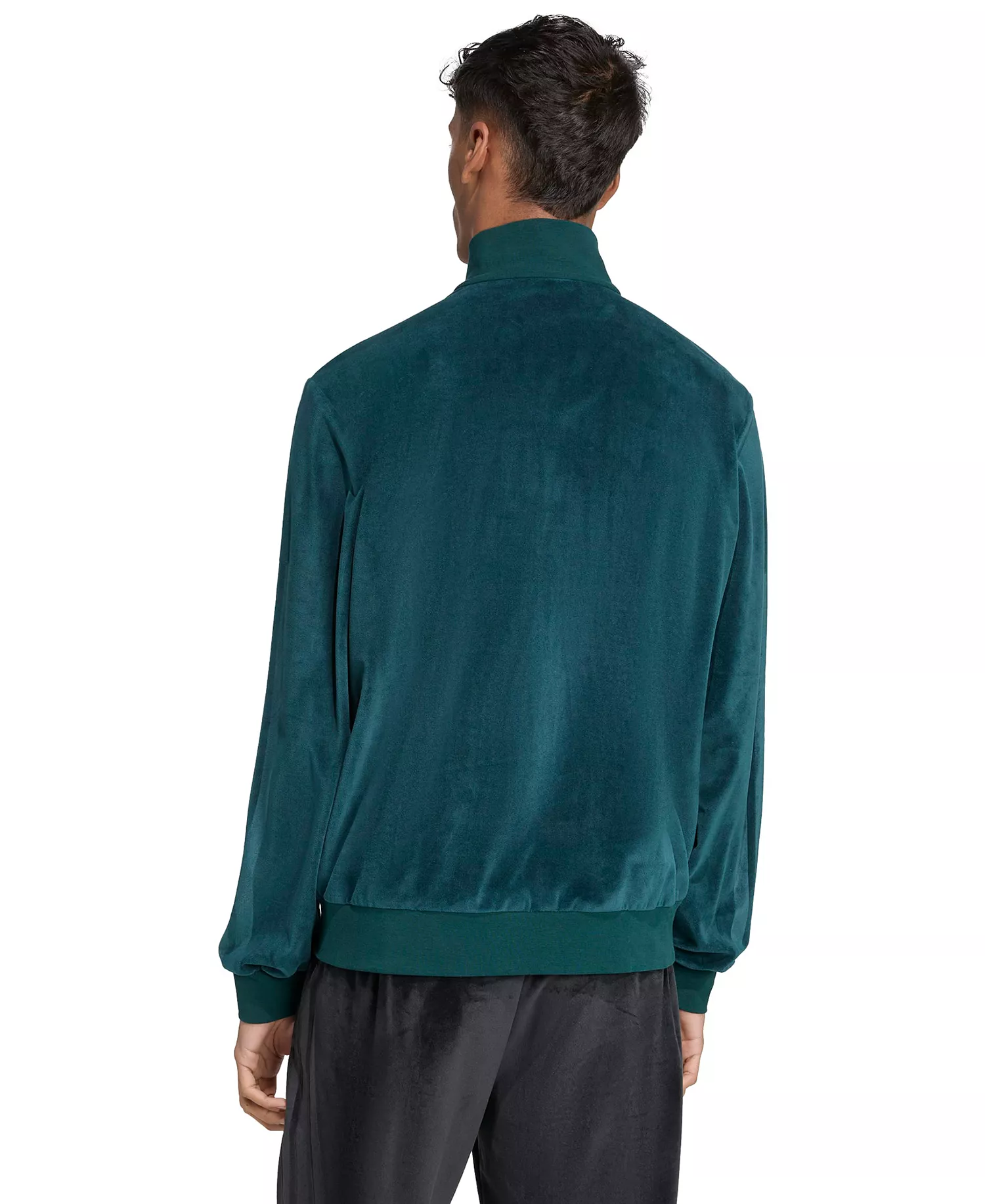 Men's House of Tiro Velour Long-Sleeve Track Jacket - Aurora Ivy - L