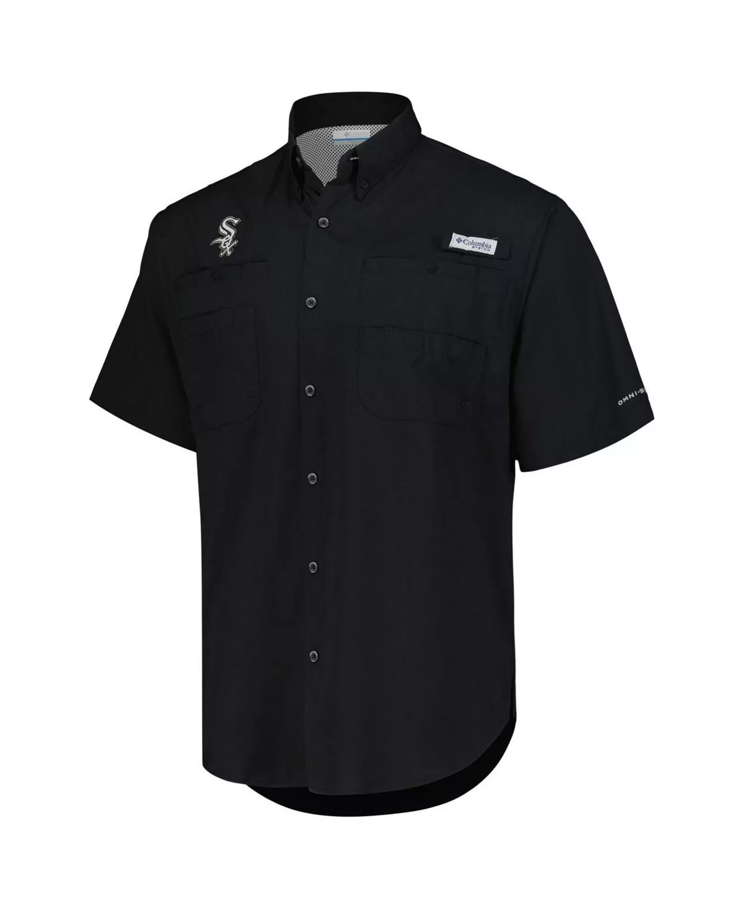 Men's Black Chicago White Sox Tamiami Omni-Shade Button-Down Shirt - Black - M