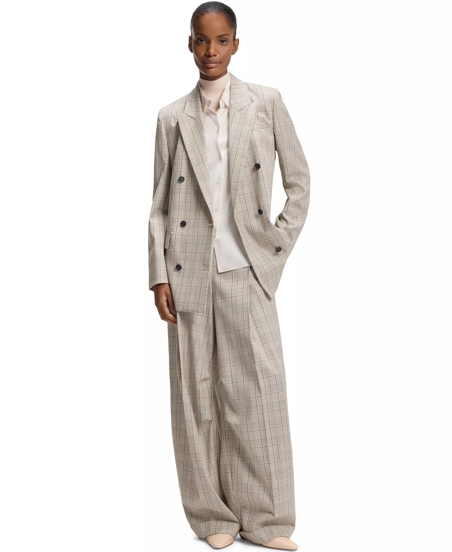 BOSS by Women's Stretch Wool Regular-Fit Blazer - Open - 0