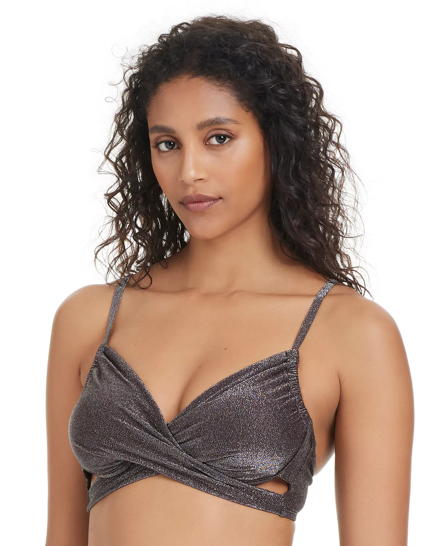Women's Shimmer Core Underwire Bikini Top, Exclusively at Macy's - Java - L