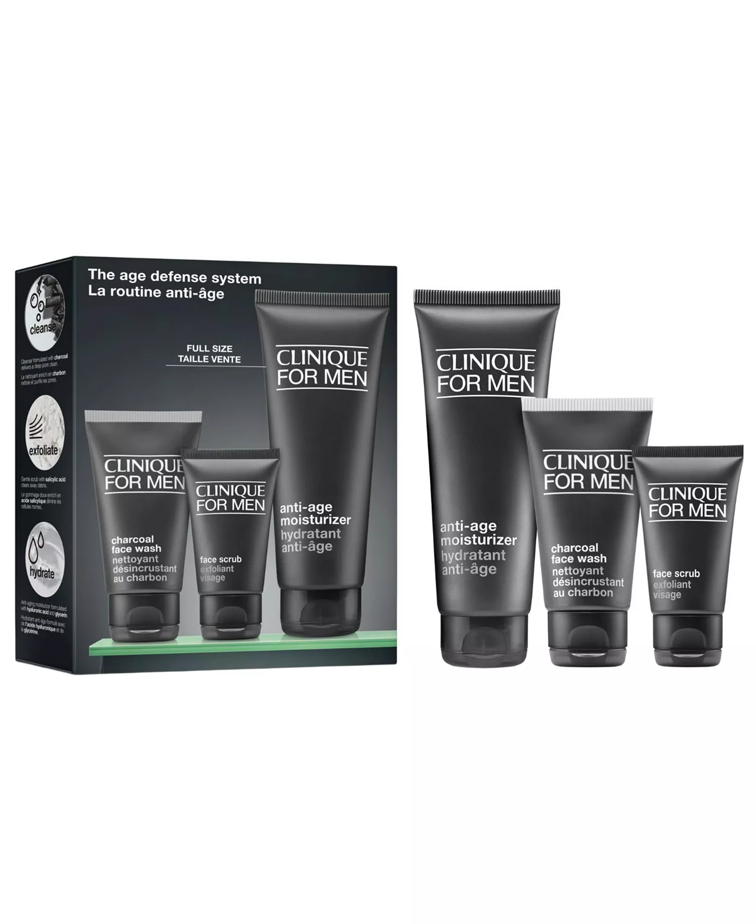 3-Pc. Men's The Age Defense System Anti-Aging Skincare Set - No Color - No Size