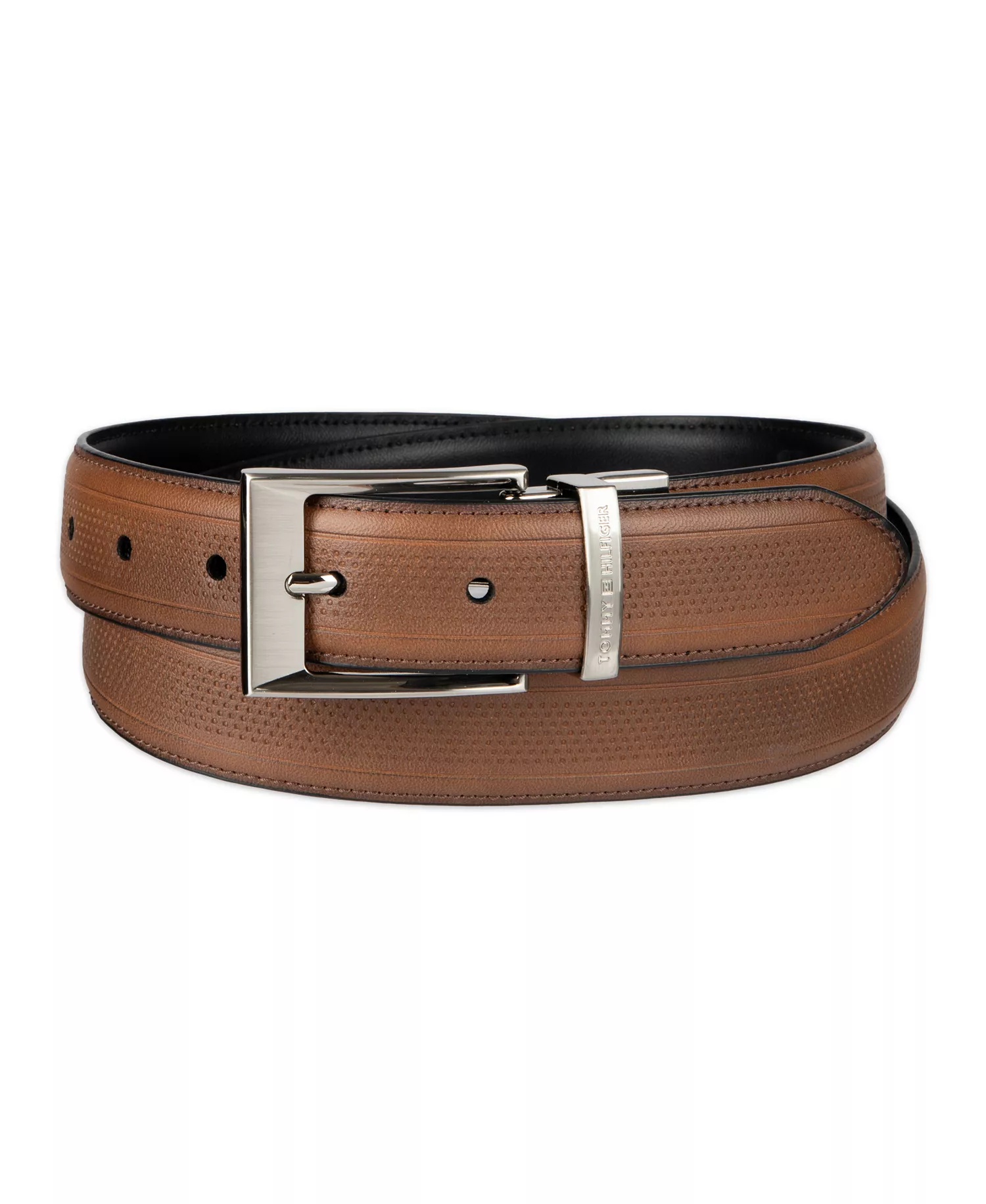 32MM STRETCH BELT - Tan/black - L (38-40)