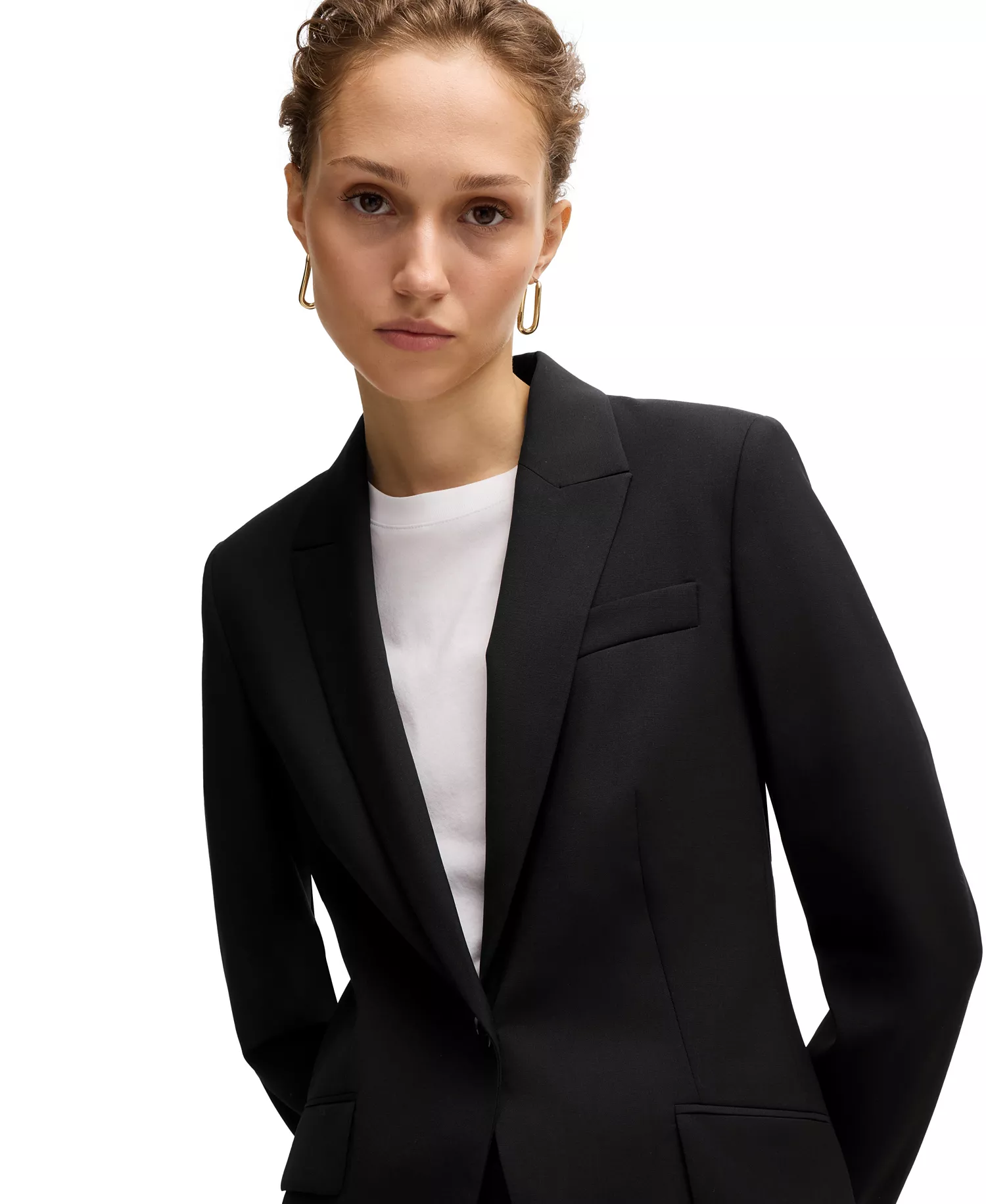 Women's Slit Cuff Regular-Fit Jacket - Black - 0