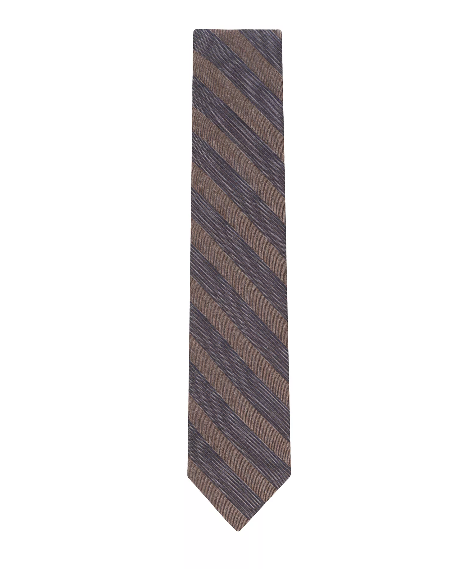 Men's Striped Tie - Brown - ONE SIZE