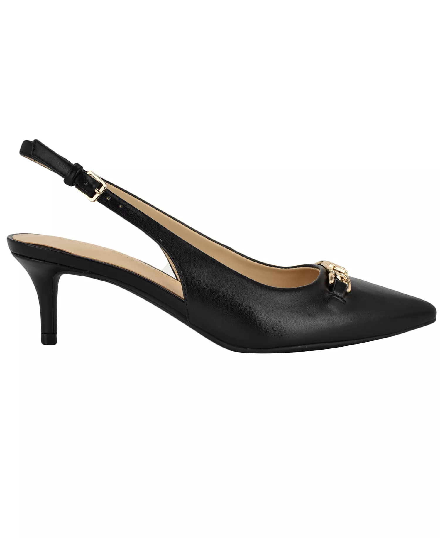 Women's Tienna Slingback Pointed Toe Pumps - Black - 10M