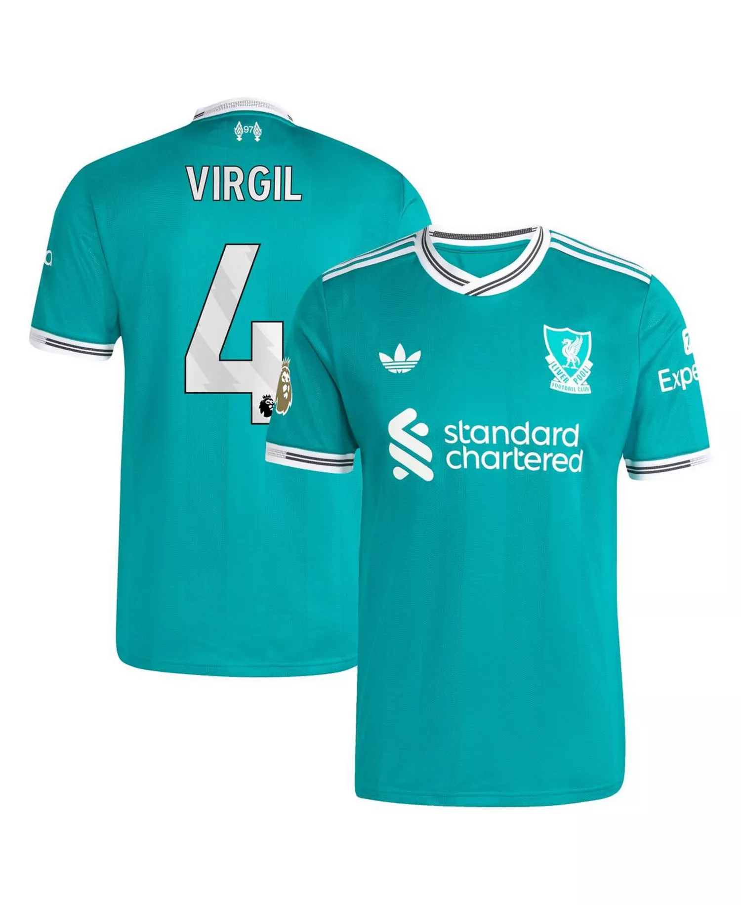 Men's Virgil van Dijk Green Liverpool 2025/26 Third Authentic Player Jersey - Green - L