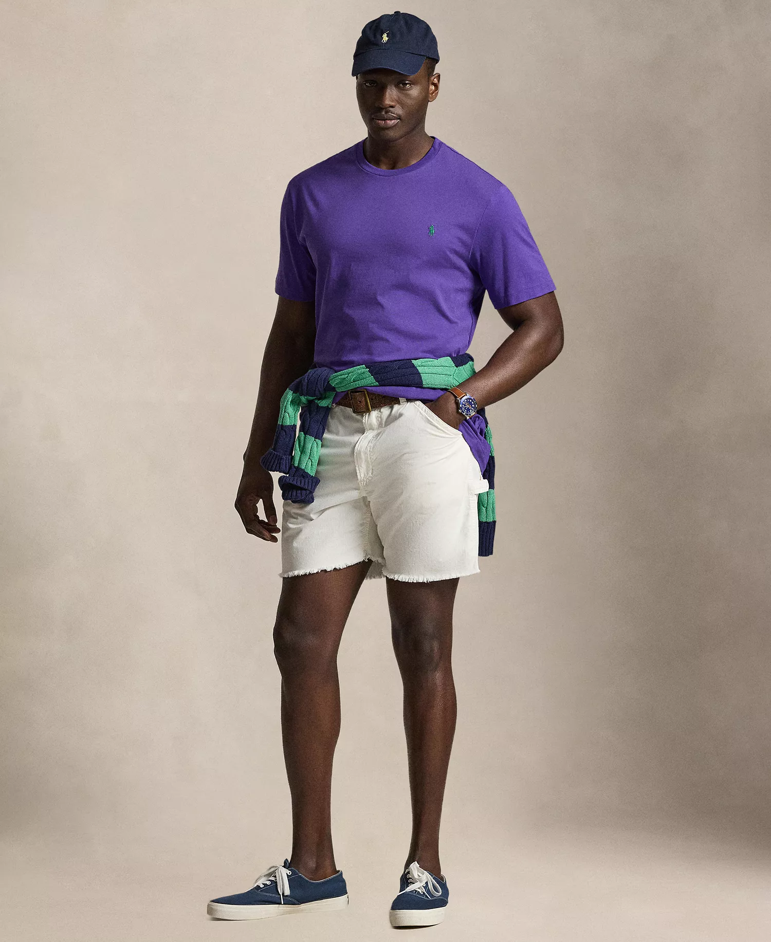 Men's Big & Tall Crewneck T-Shirt - Cabana Purple - 2LT