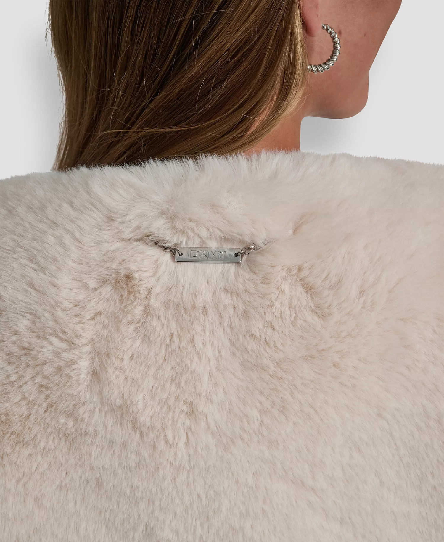 Women's Crewneck Sleeveless Vest - Ivory - L