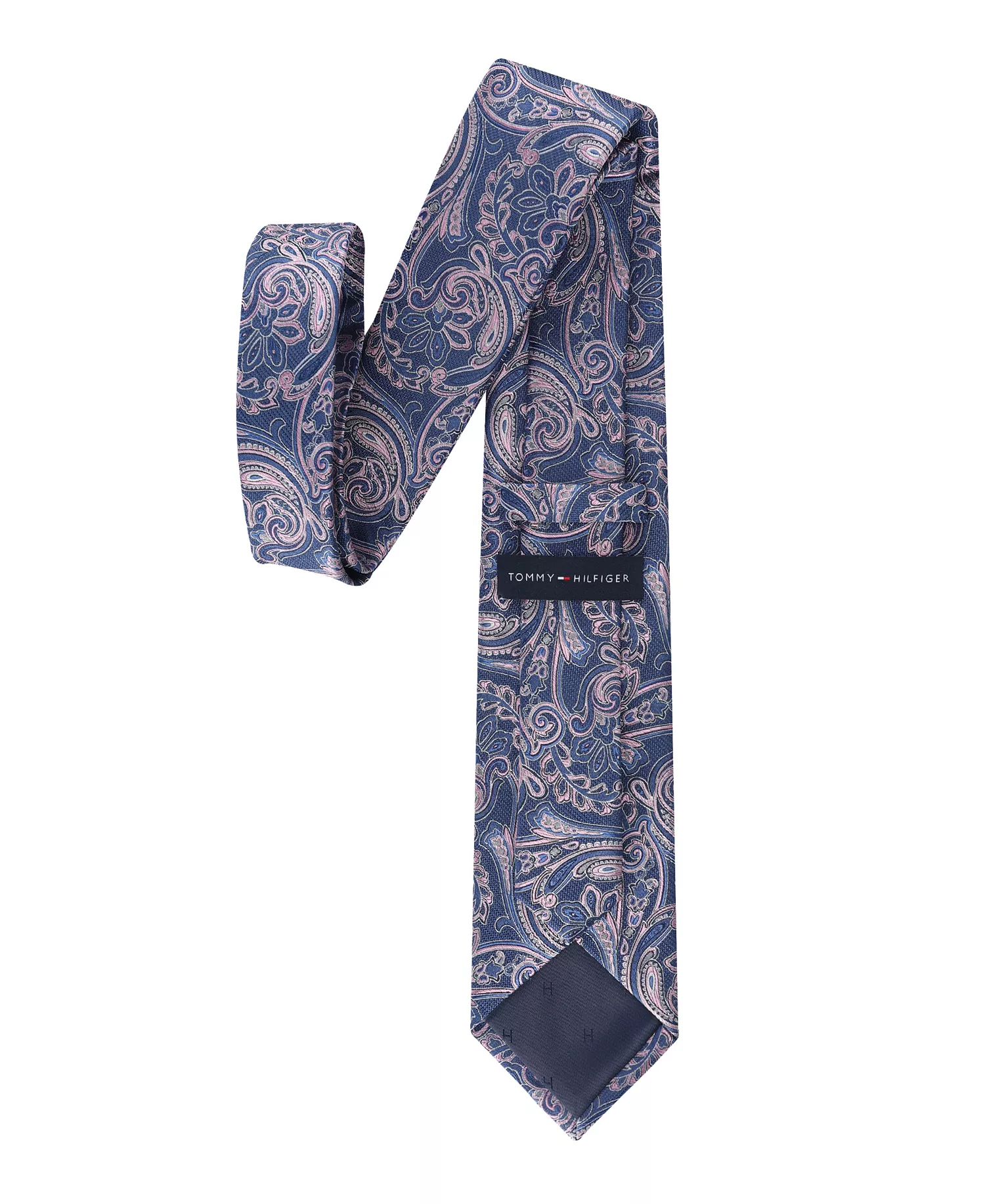 Men's Lillian Paisley Tie - Navy/Pink - ONE SIZE