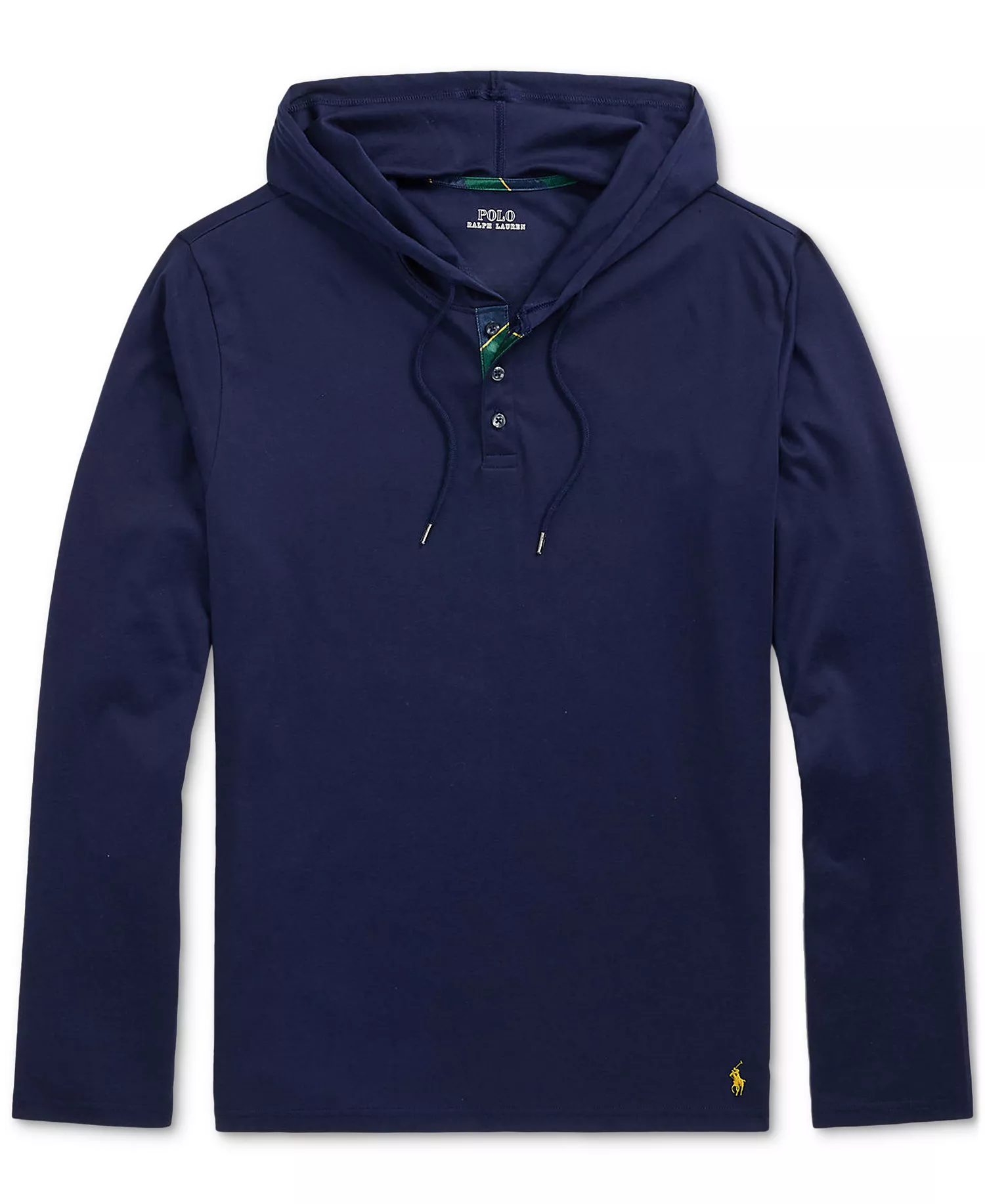 Men's Cotton Sleep Hoodie - Navy - S