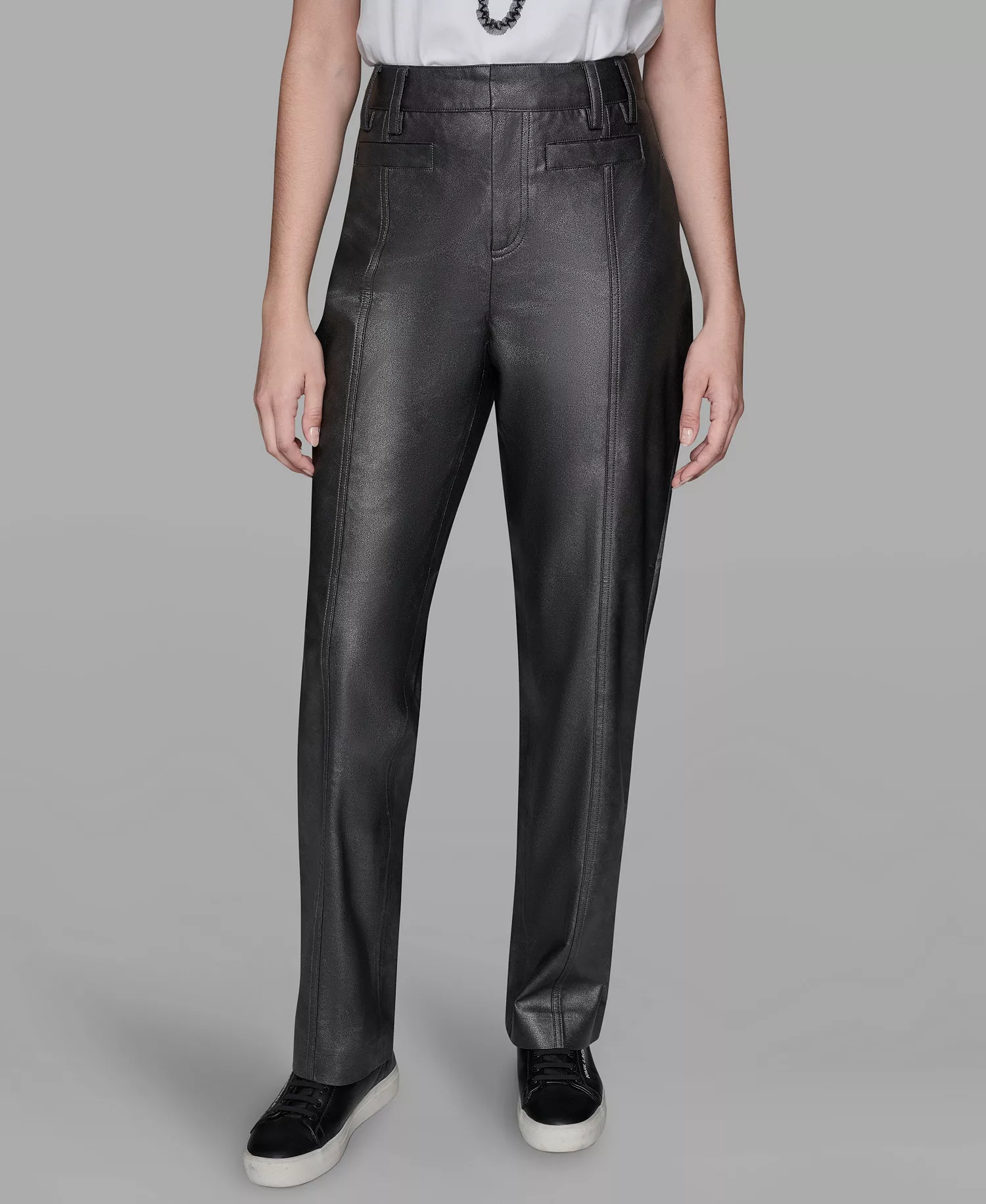 Women's High-Rise Shimmer Pants - Black - 10