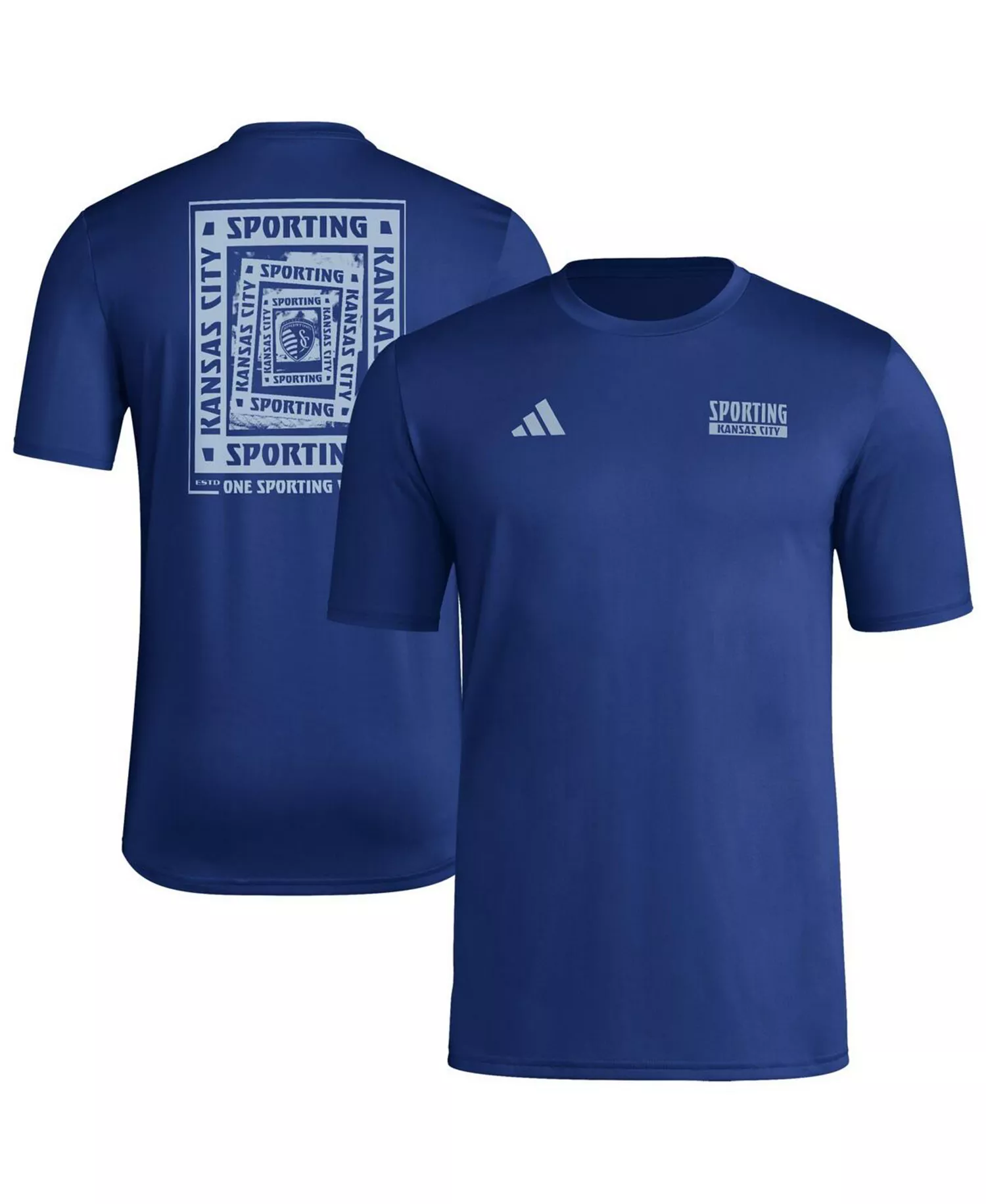 Men's Navy Sporting Kansas City Local Wrap T-Shirt - Navy - L
