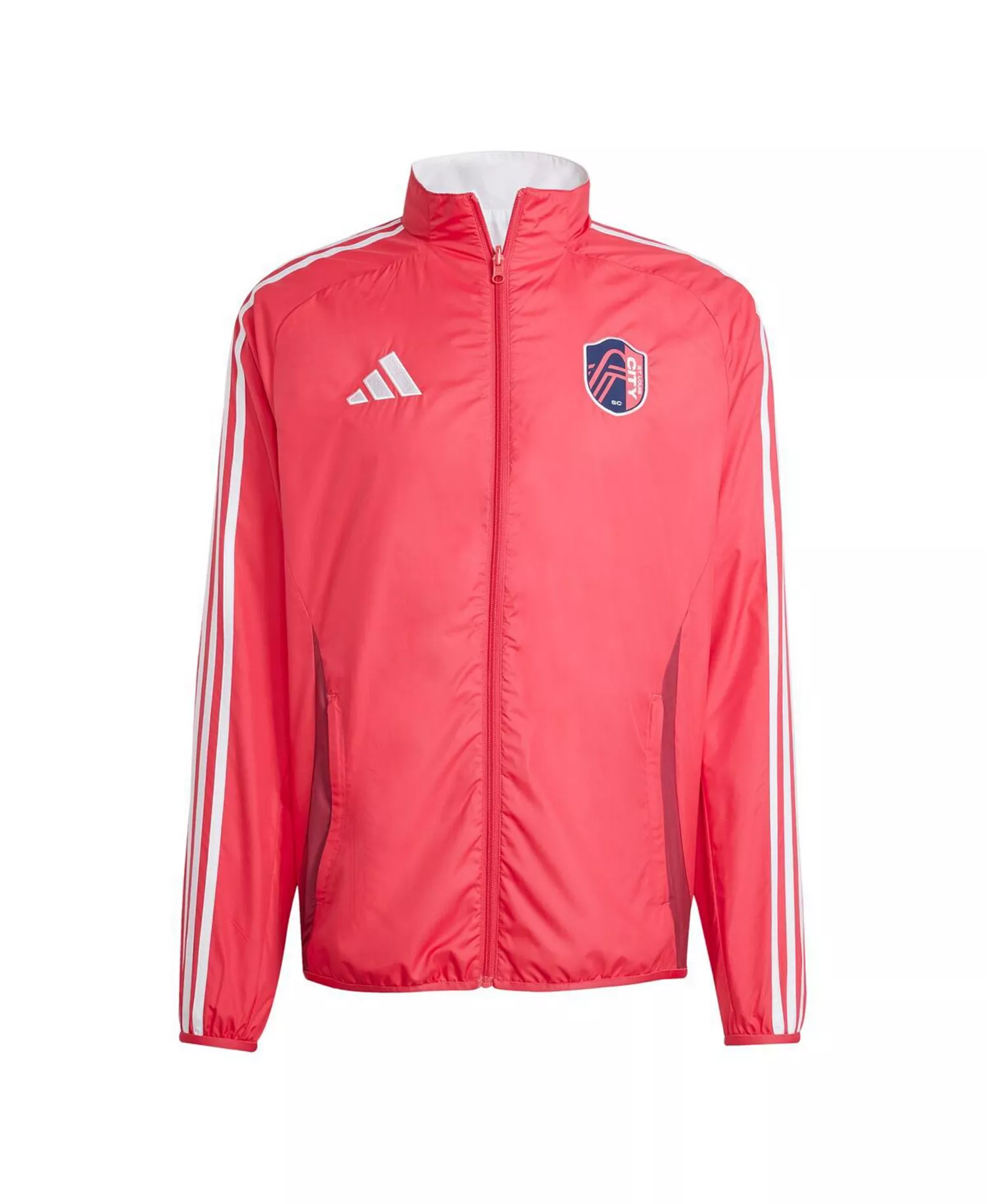 Men's Red/White St. Louis City SC 2025 Anthem Reversible Full-Zip Jacket - Red, White - 2XL