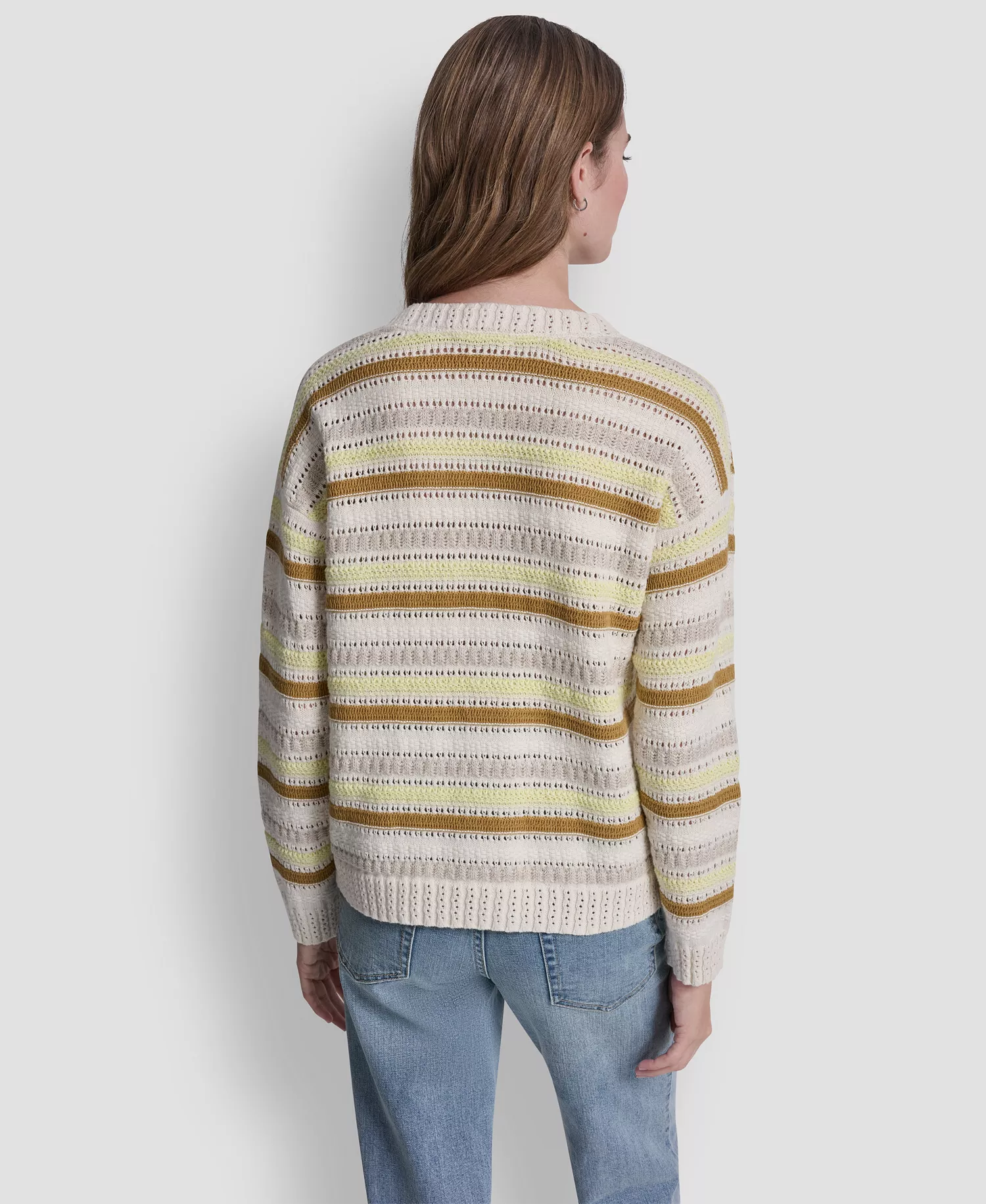 Women's Long-Sleeve Crew Neck Sweater - Oxide Combo - L