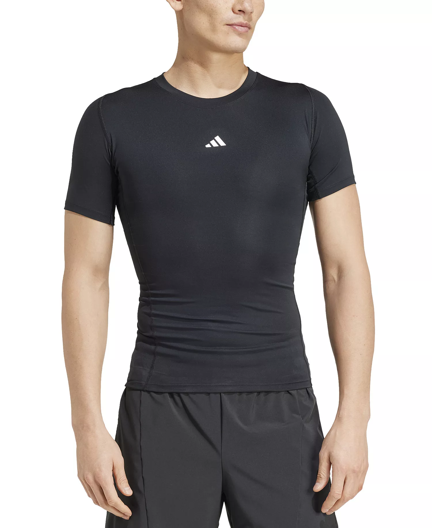 Men's Fitted Crewneck Tech-Fit Compression T-Shirt - Black - 2XL