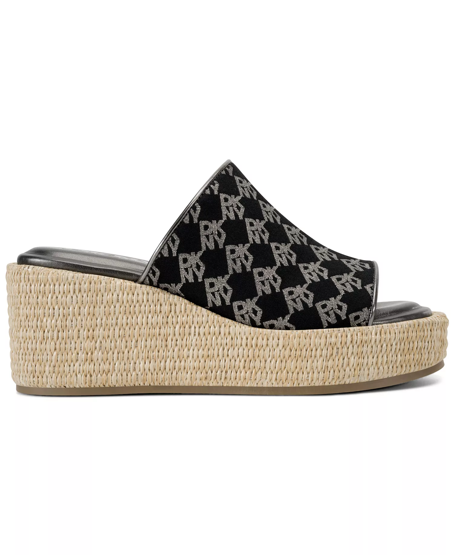 Women's Conrad Slip-On Wedge Sandals - Black, Nickel - 10M