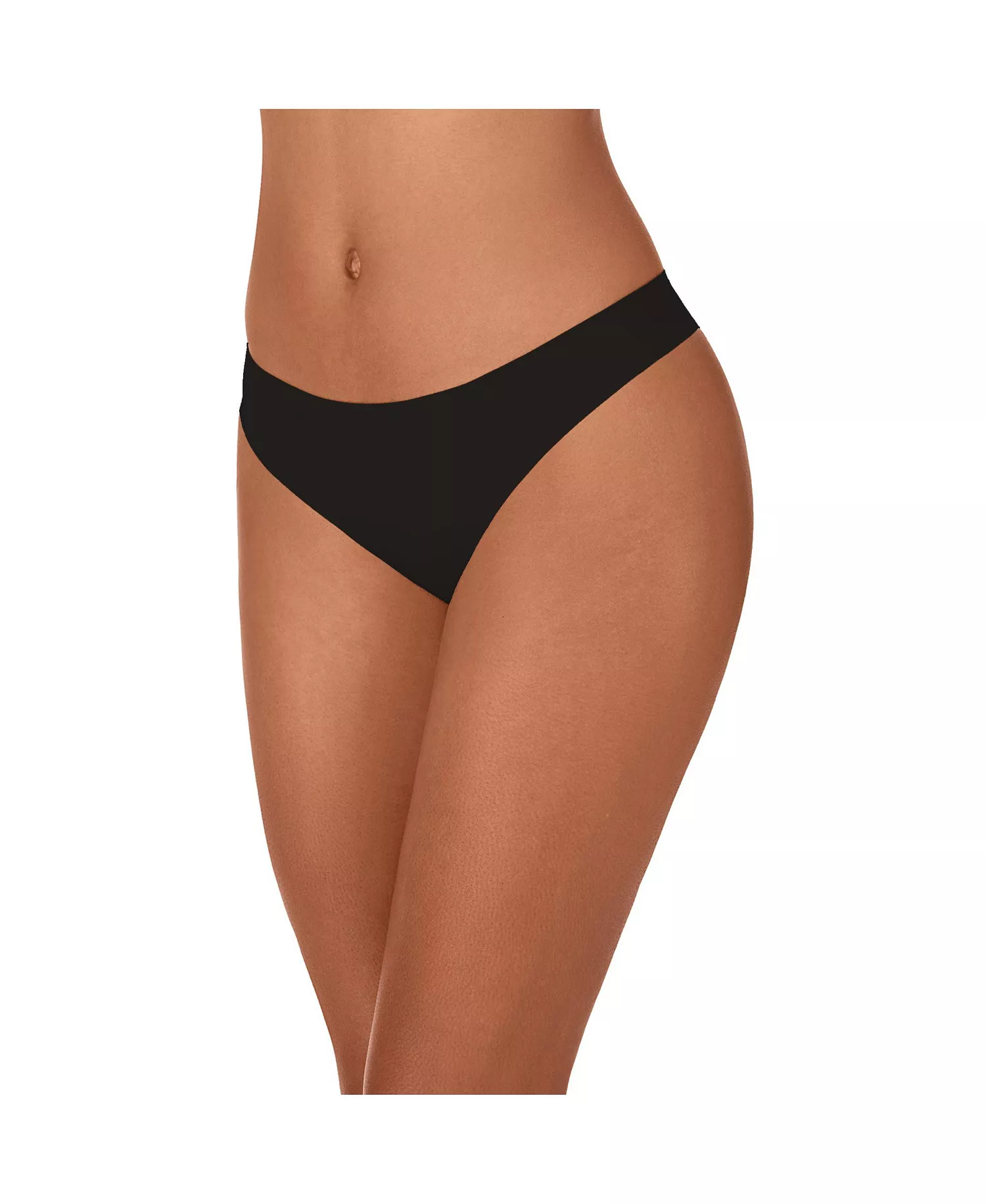 Women's Litewear Cut Anywear Thong Underwear 3 Pack DK5026P3 - Black - Large