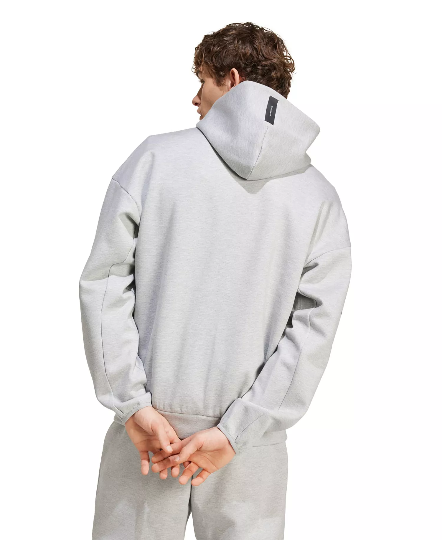 Men's Full Zip Hooded Sweatshirt - Gray heather - 2XL