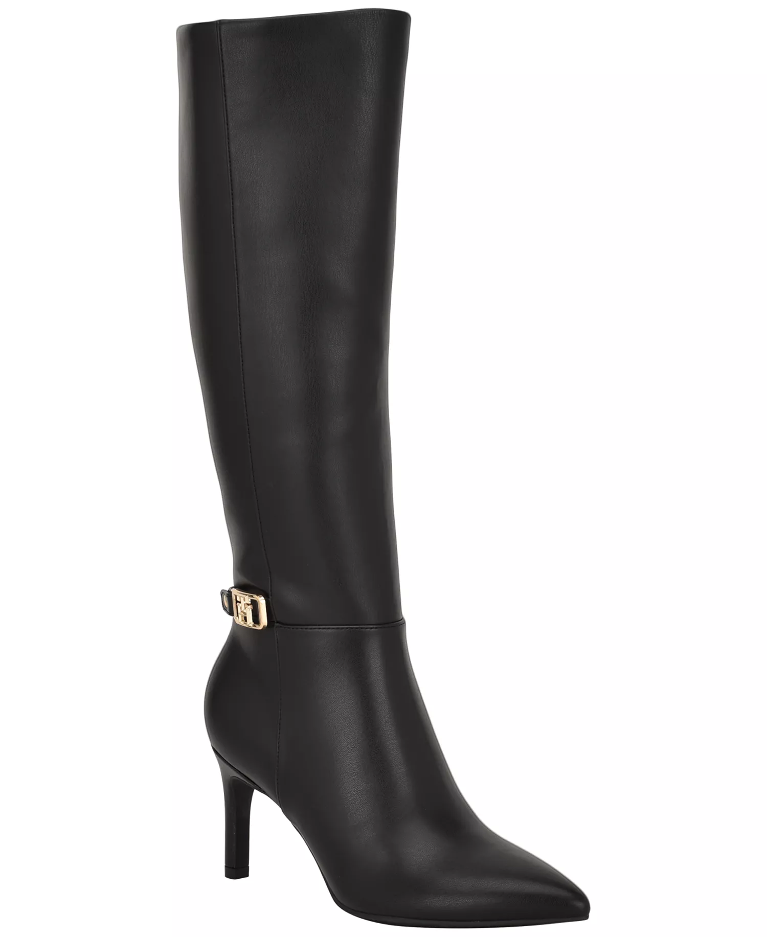 Women's Janyze Tall Ankle Strap Stiletto Boots - Black - 10M