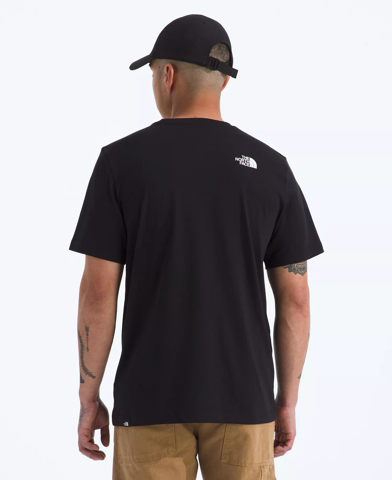 Men's Short Sleeve Fine T-shirt - Black - L
