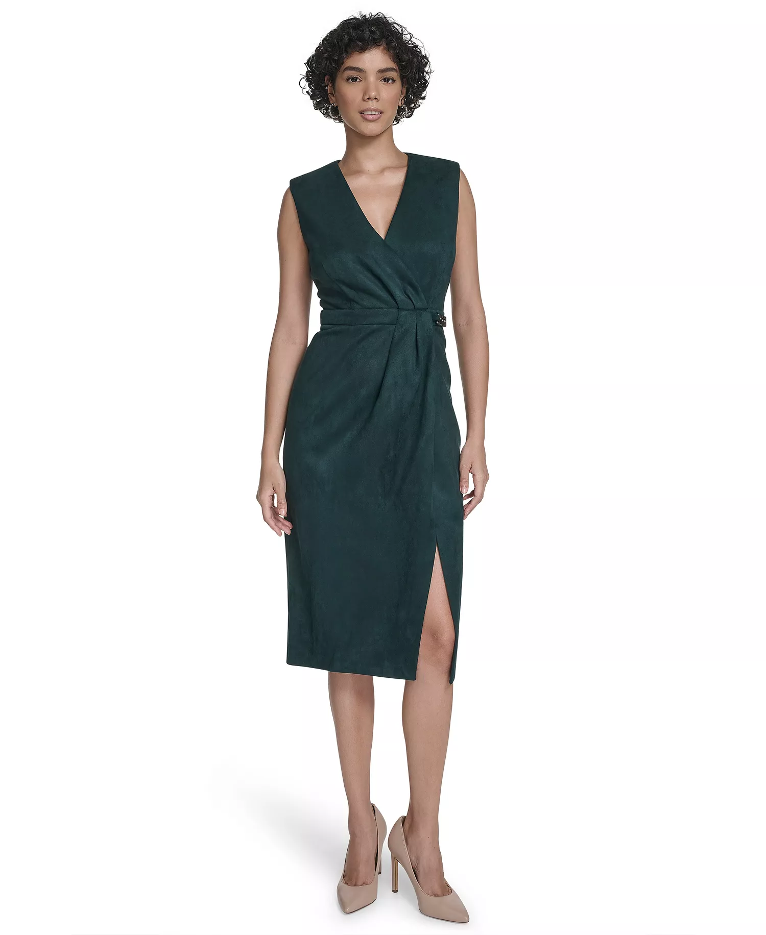 Women's Side Chain Midi Dress - Malachite - 16