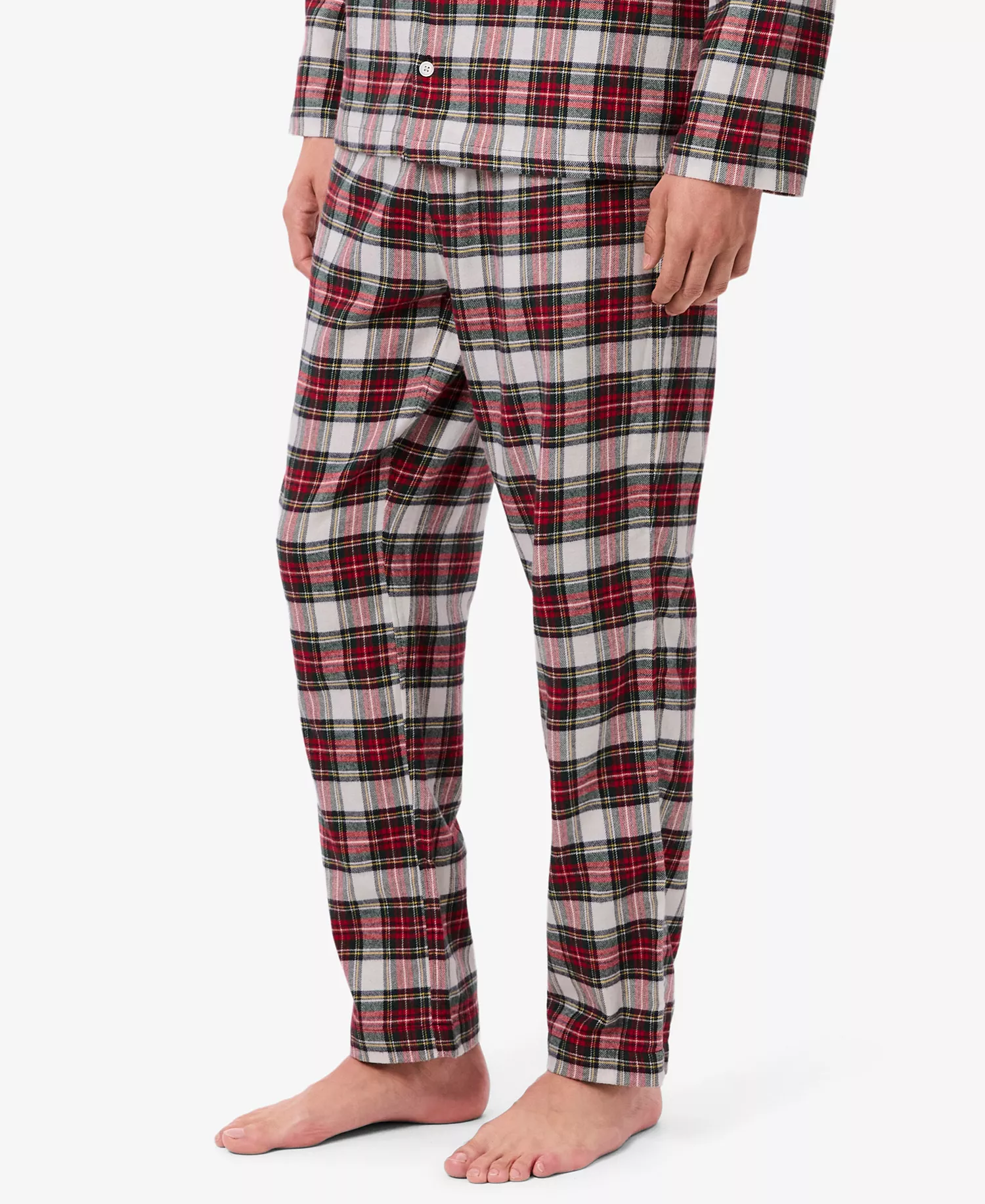 Men's 2-Piece Flannel Top and Pajama Set - Ladybird/Multi - L
