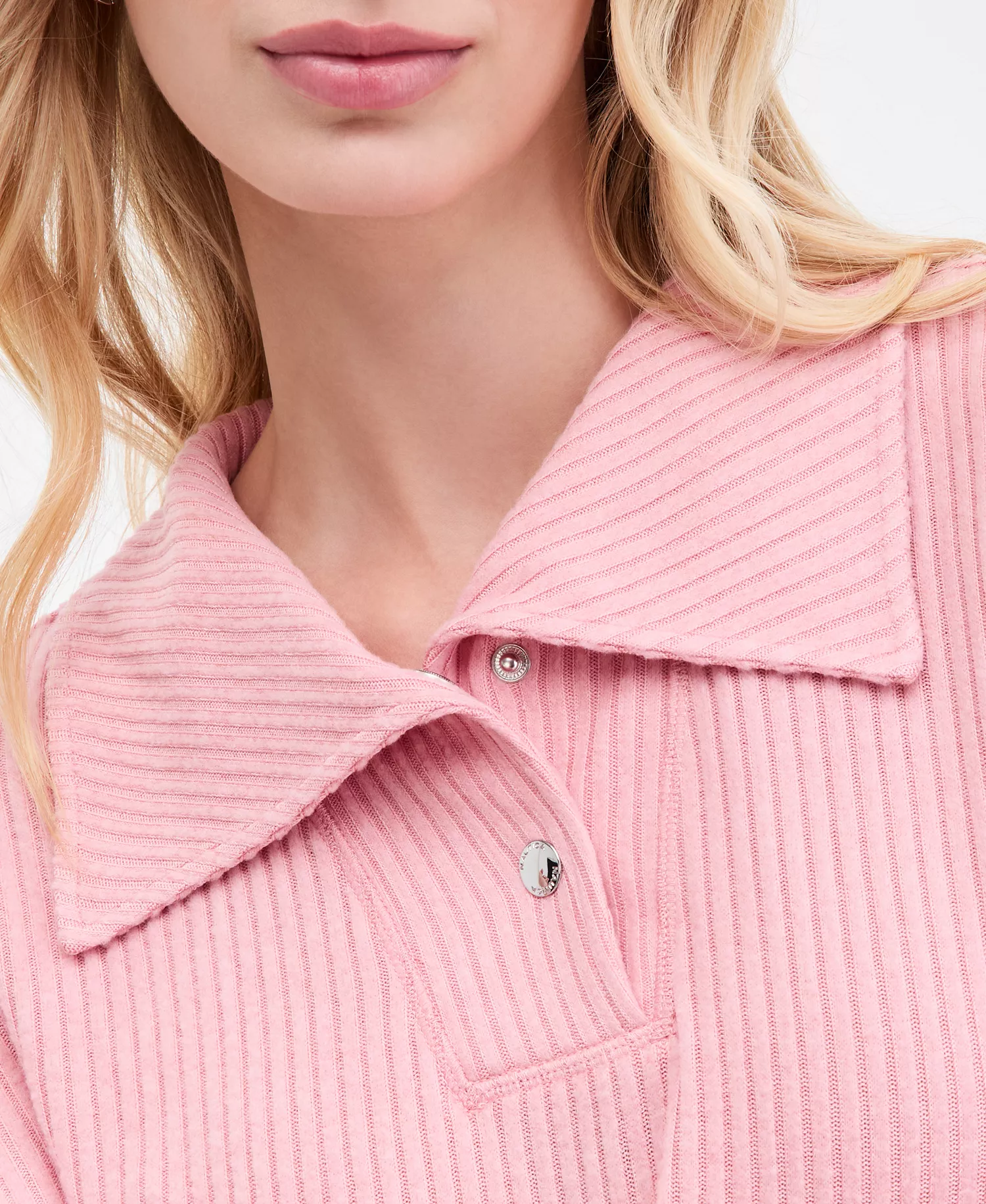 Nautica Women's High-Rise Wide-Leg Knit Pants - Bridal Rose - L