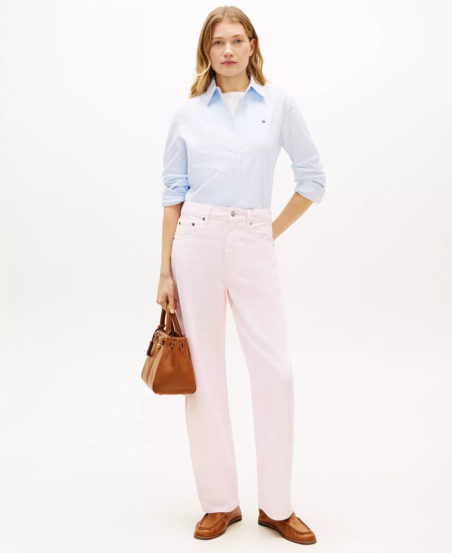 Women's Ankle Waide Leg Jeans - Polar Pink - 28 (US 6)