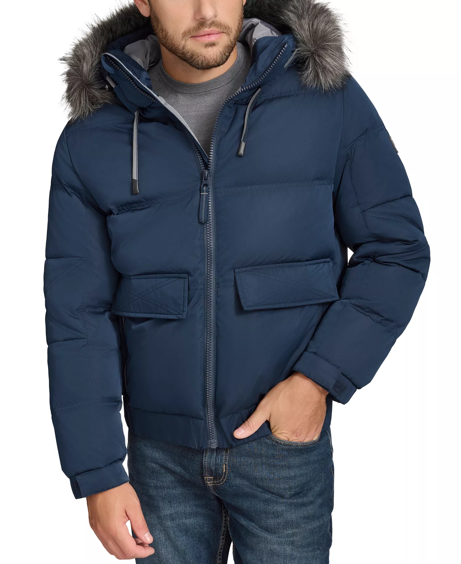 Men's Lithgow Puffer Jacket - Ink - M