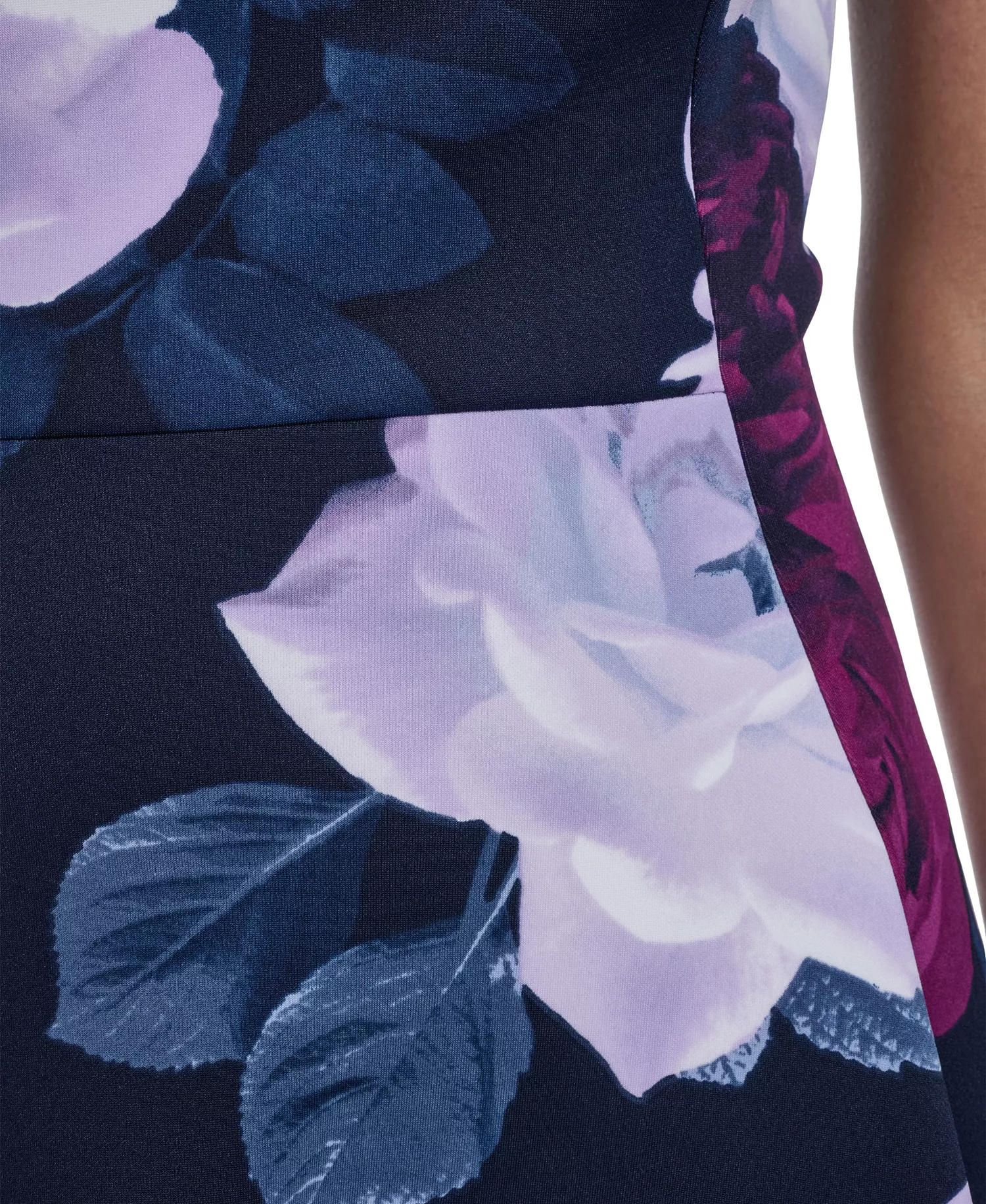 Women's Crewneck Midi Dress - Indigo/Regal Multi - 10